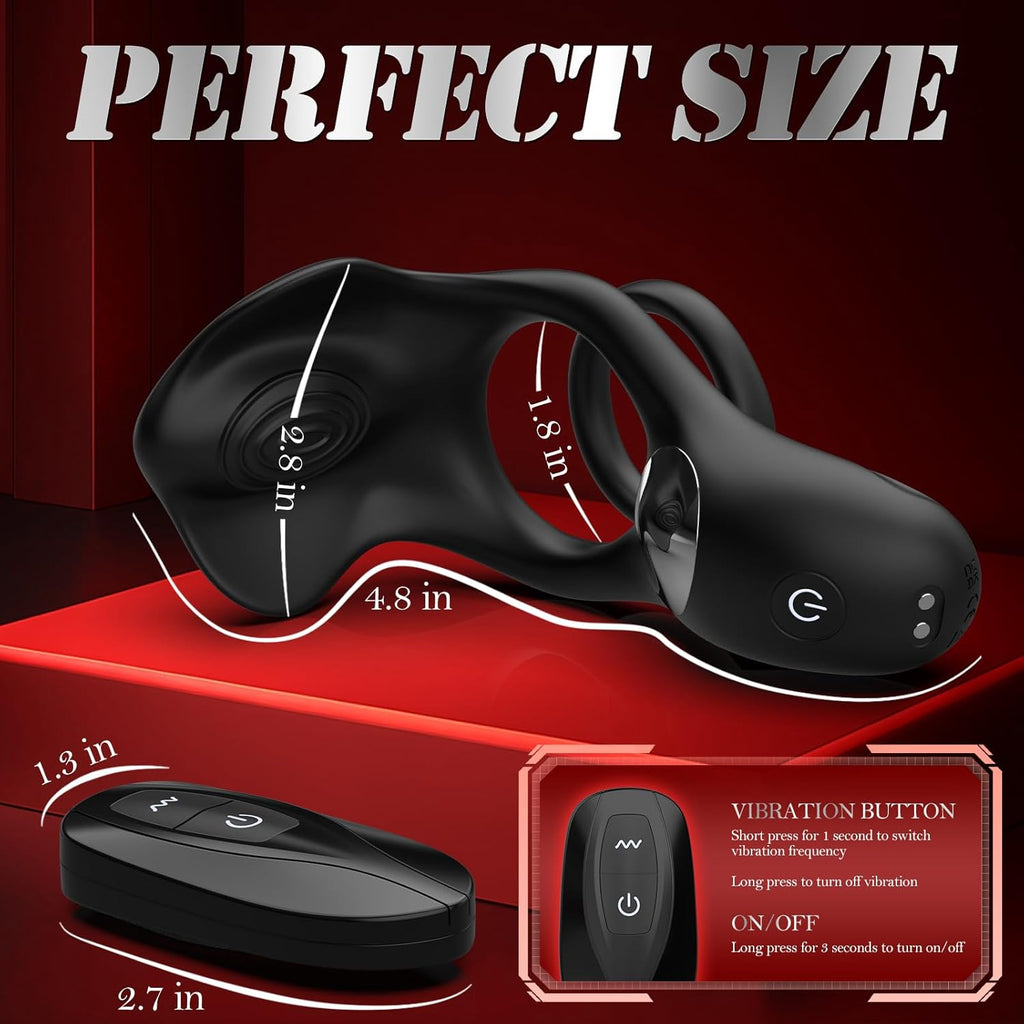 PureKiss Vibrating Penis Ring Clitoral Stimulator