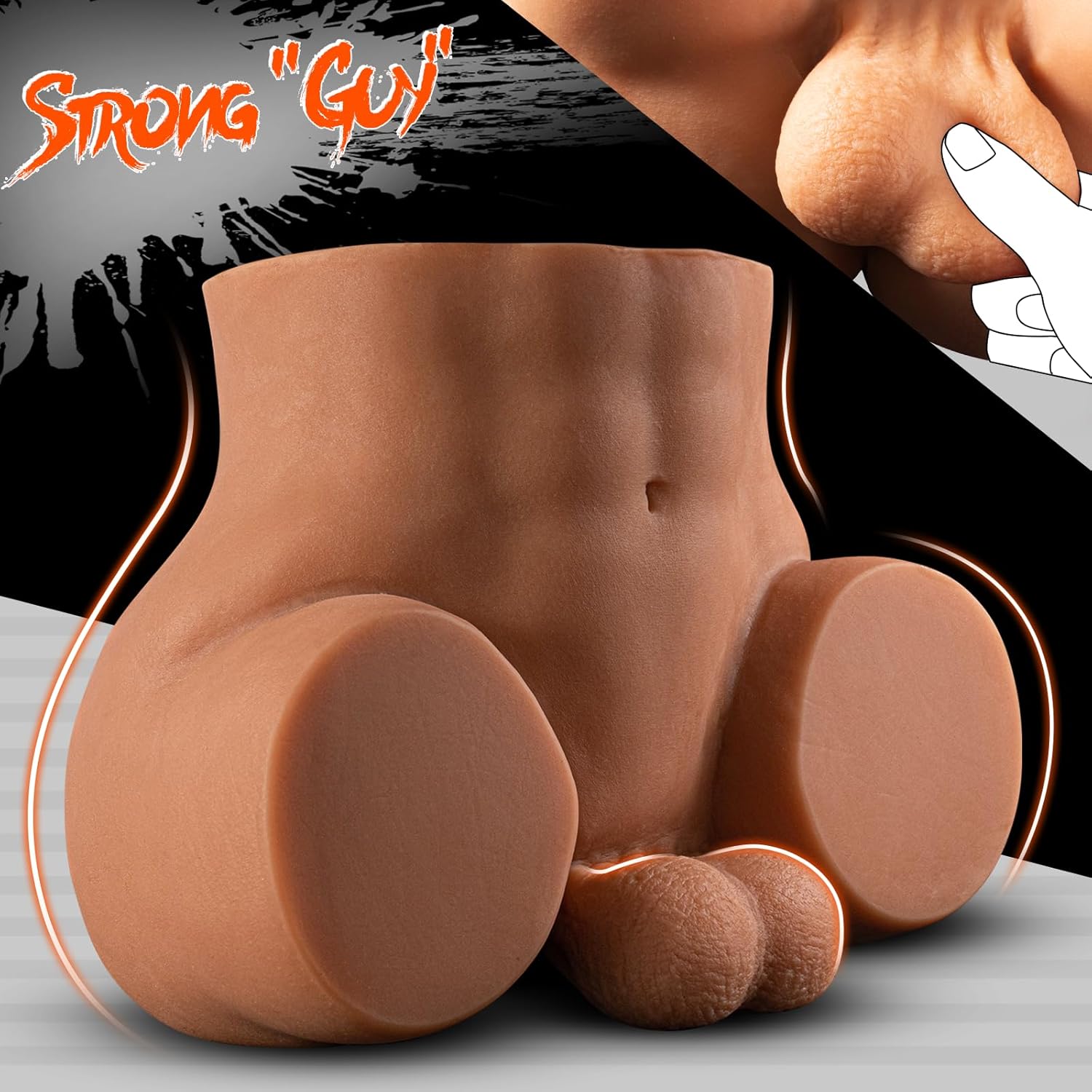 PeepTremor Vibrating 10lbs Anus & Testicles Sex Doll