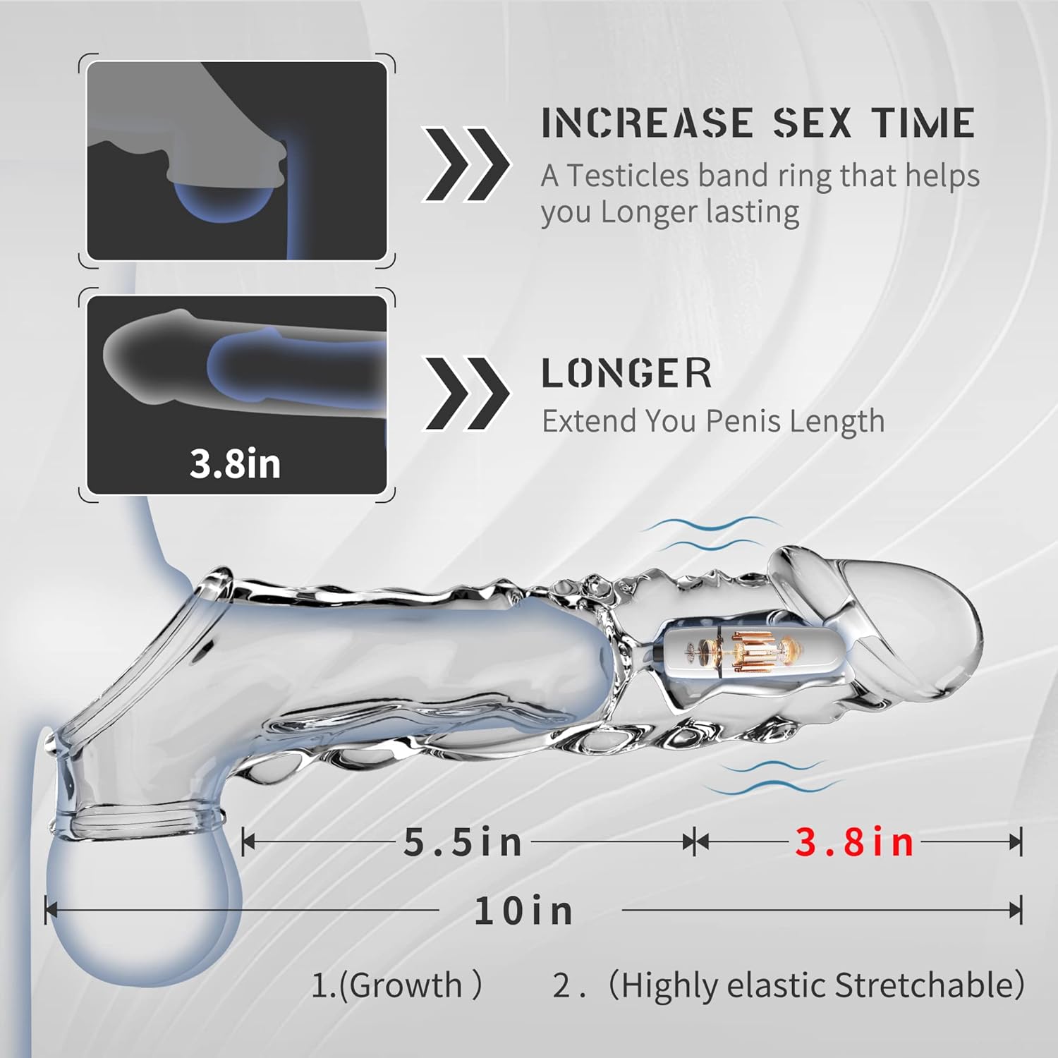 ApexPredator Huge Vibrating Penis Sleeve