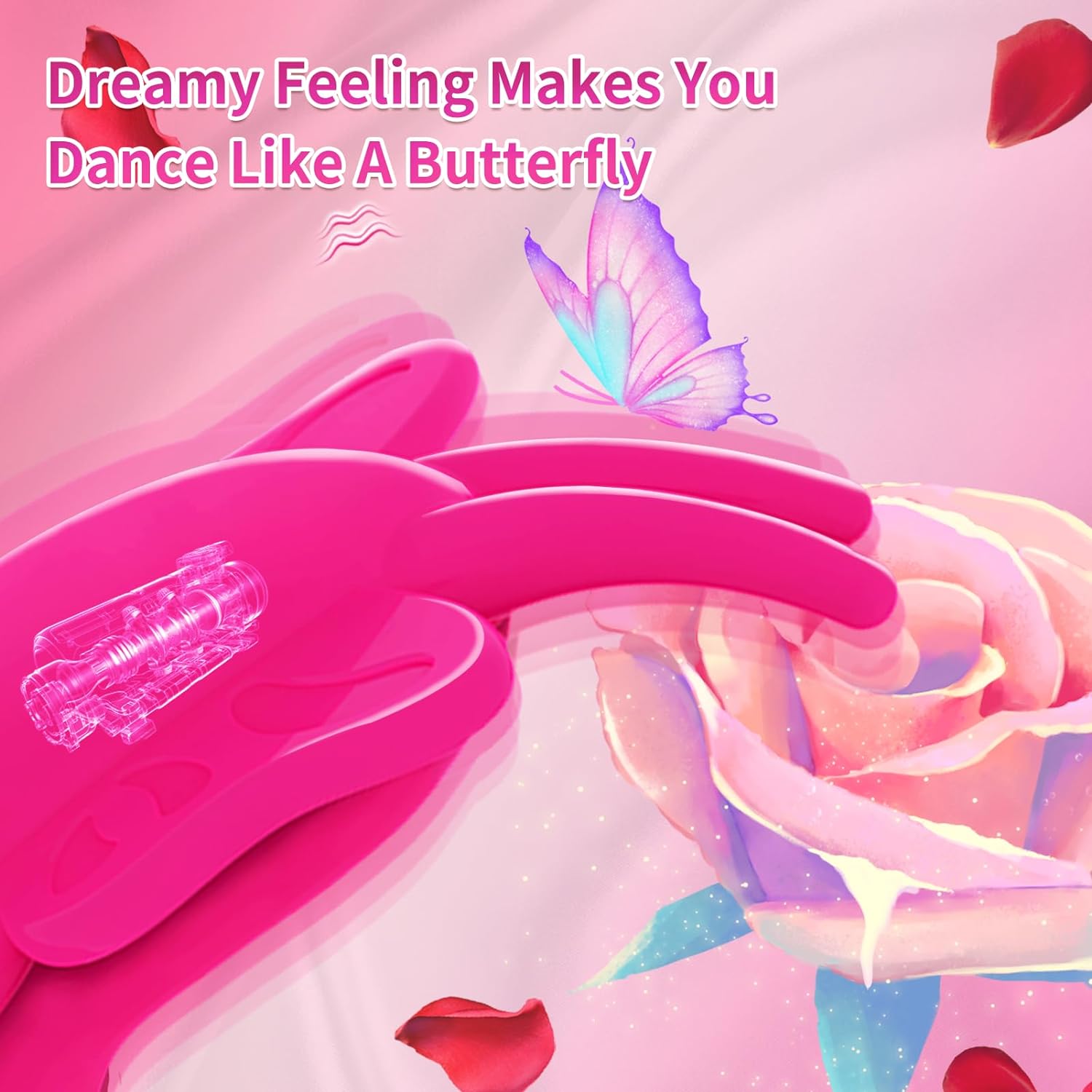 RogueFlick 3-in-1 Wearable Panty Vibrator with 9 Flapping & Vibration Modes