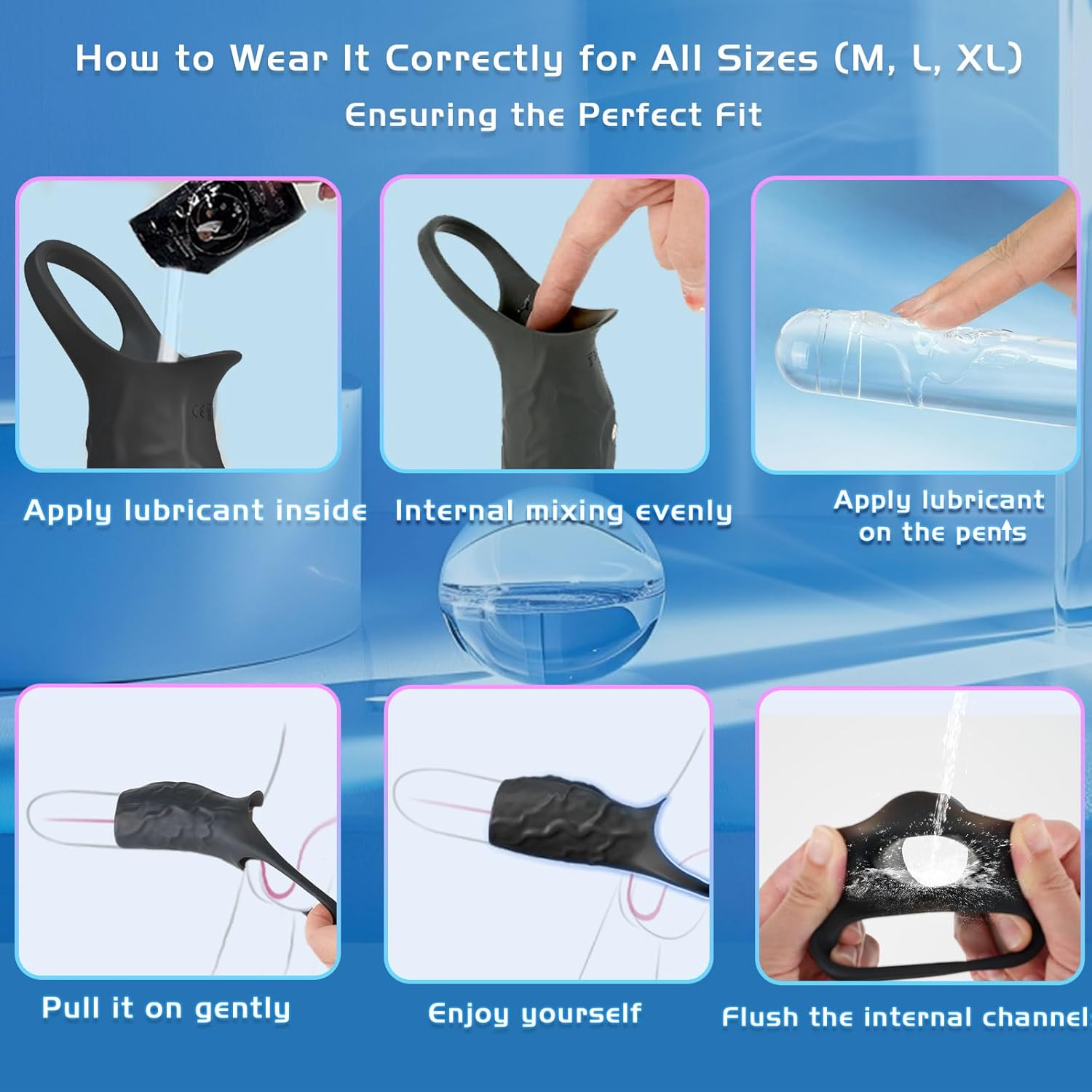 SirenStim 360° Penis Sleeve Extender with Vibration & Ball Ring