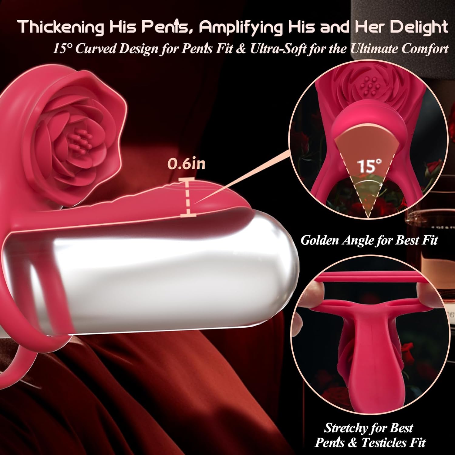 MechaGlide Vibrating Cock Ring Clitoral Stimulator
