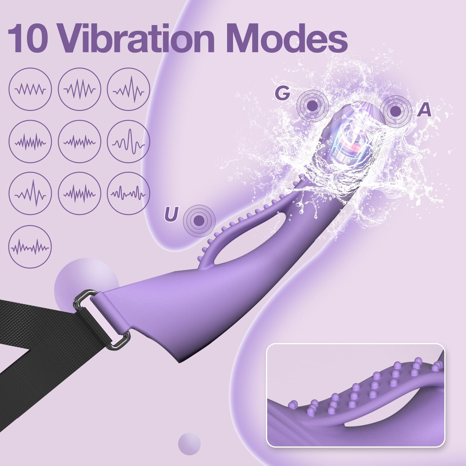 HeadThrill Adjustable Headband Strap-On Vibrator