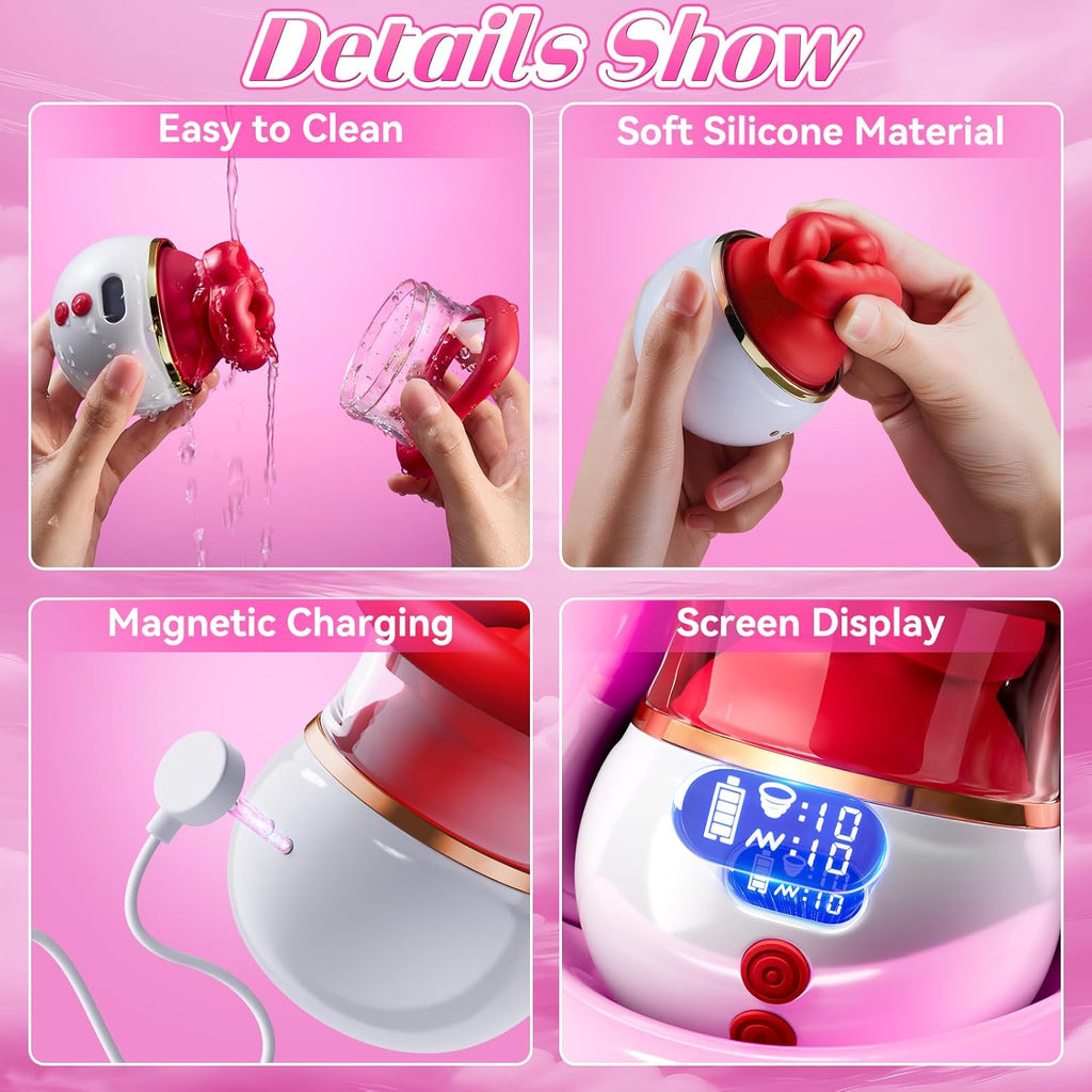 KissWhirl Mouth Sucking Tongue Vibrator