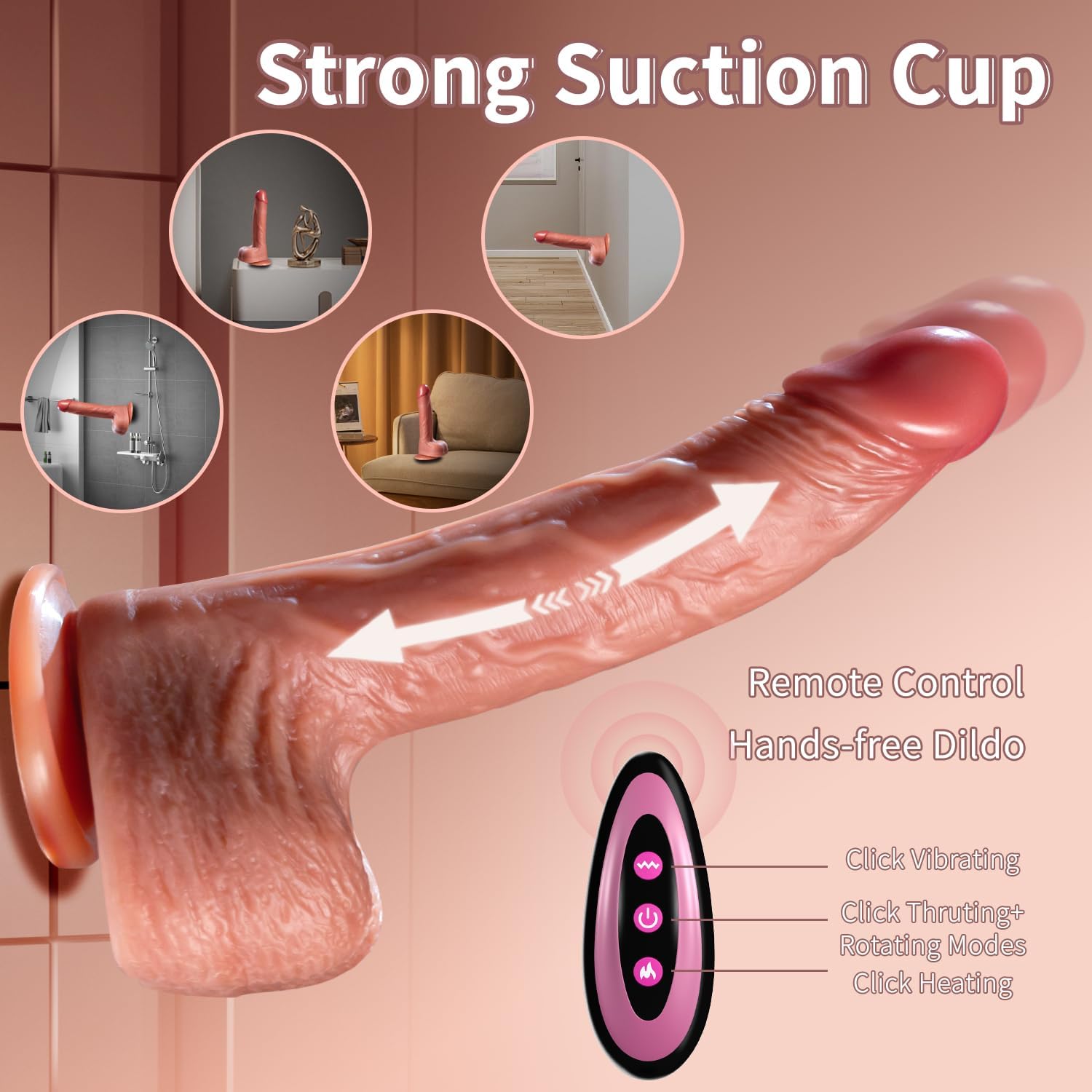 InfiniteThrob Thrusting Dildo Vibrator