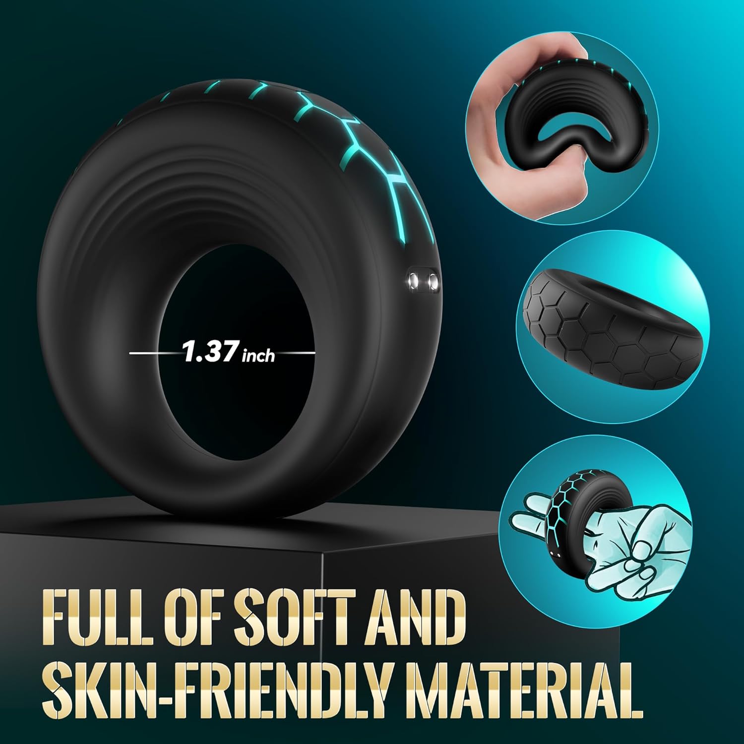 VigorBand Vibrating Cock Ring with 10 Modes