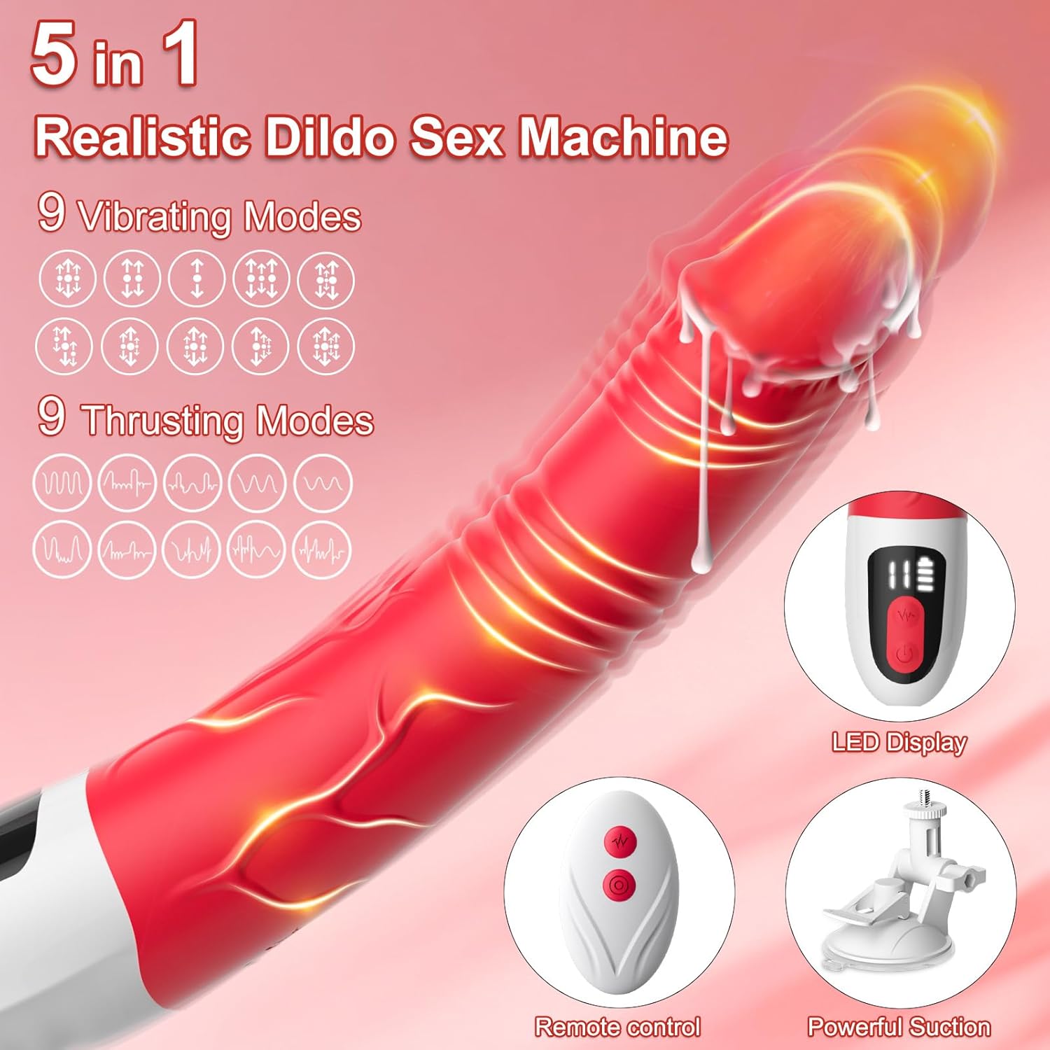 RefinedEdge Thrusting Dildo Sex Machine