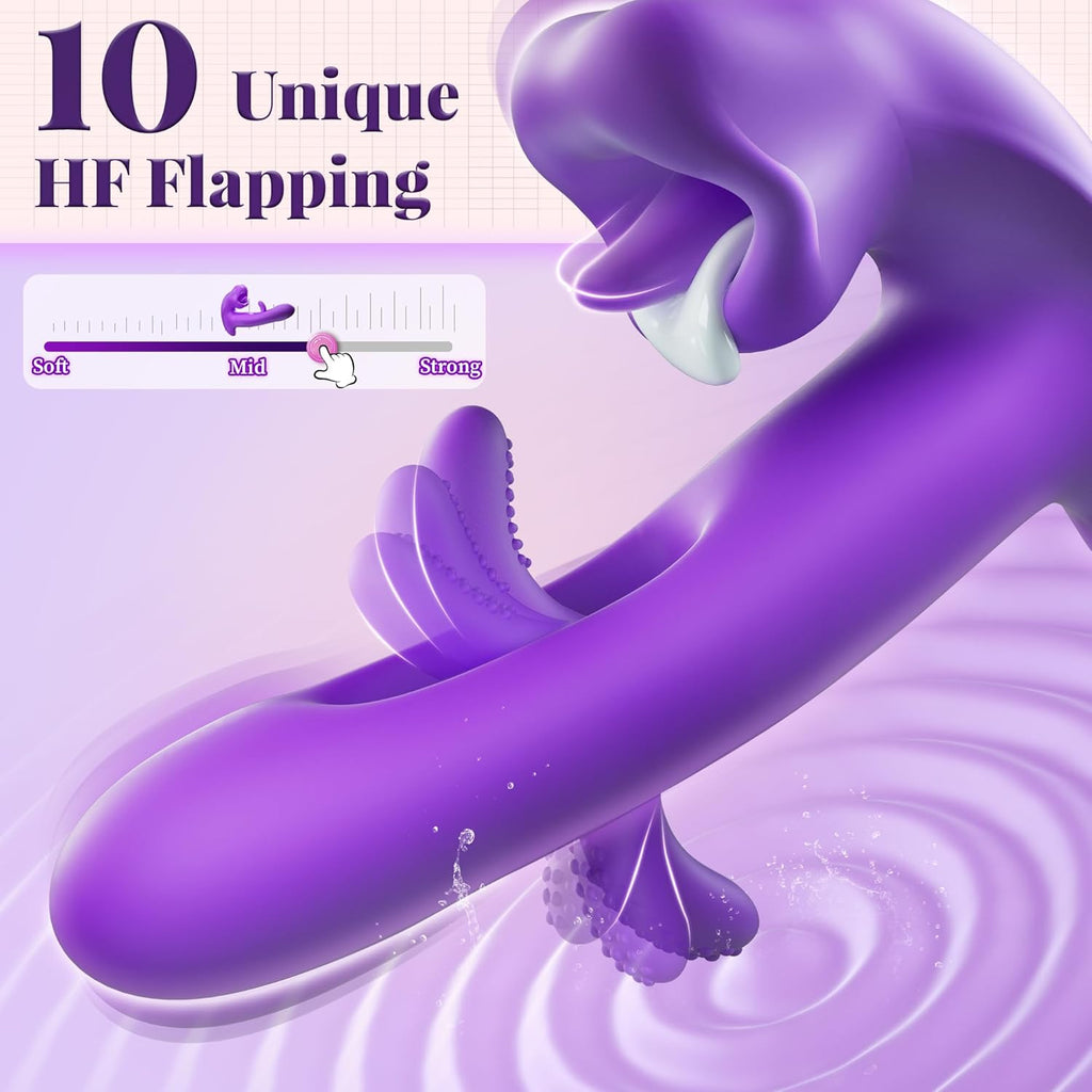EcstasyKiss G-Spot Flapping & Licking Vibrator