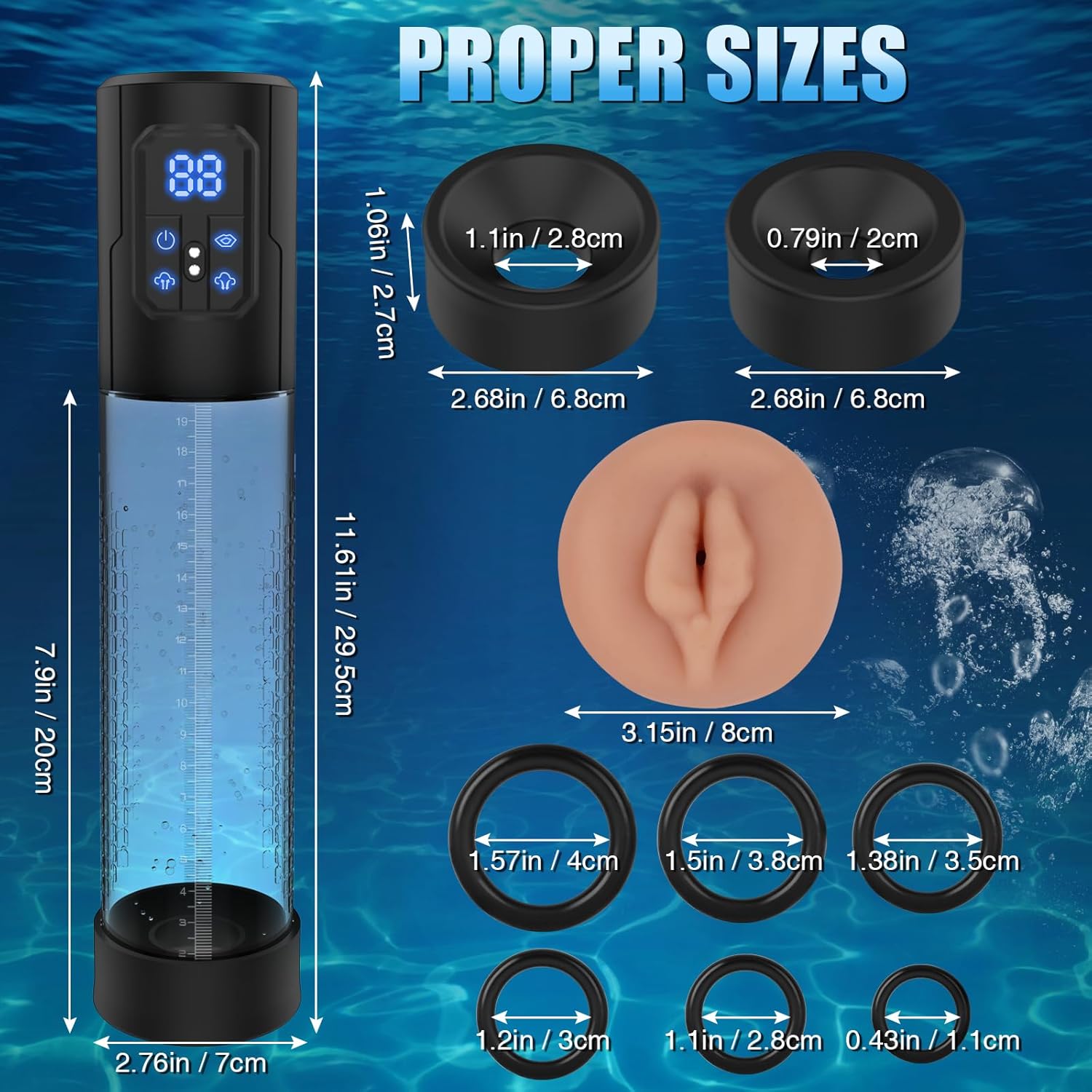 MaxExtender 2-in-1 Penis Pump & Male Masturbator – 4 Training Modes, Auto-Suction