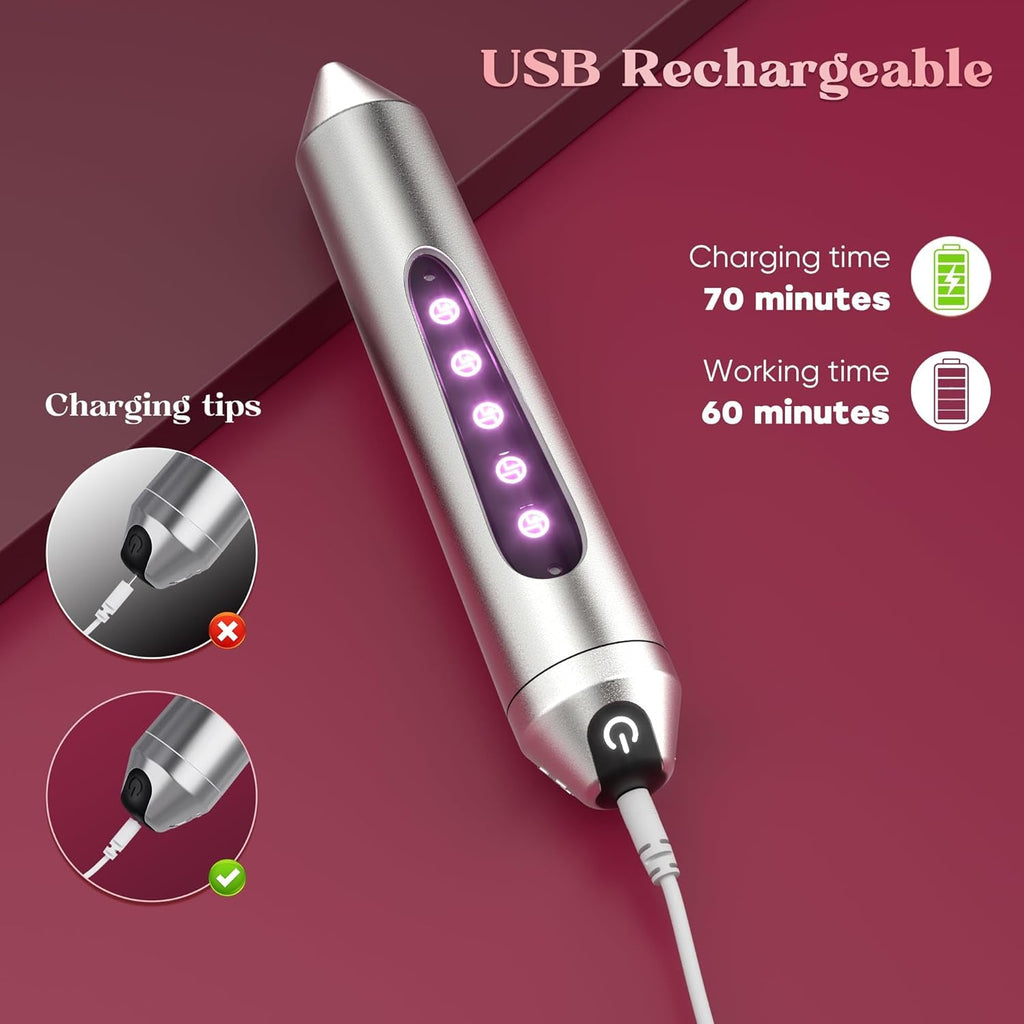 GlowSync LED Bullet Vibrator 10 Modes Waterproof Rechargeable