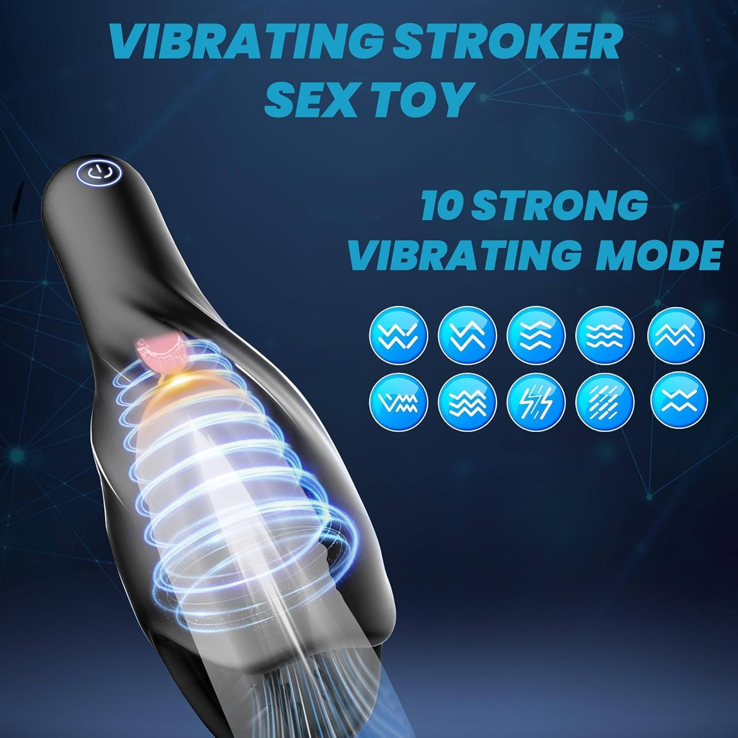 LickPulse 3-in-1 Licking Suction Male Stroker 10 Modes