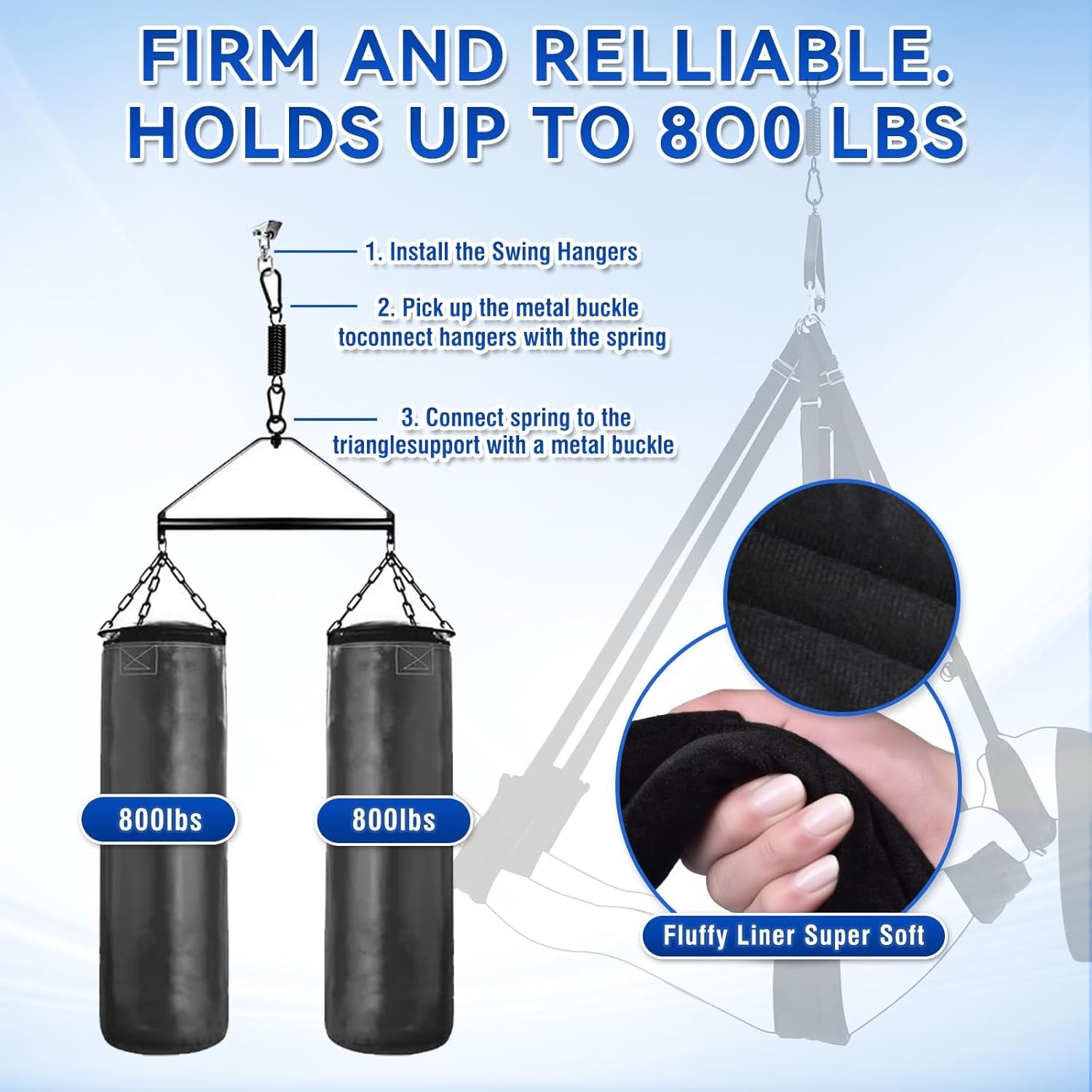 VirexaX 360° Ceiling Sex Swing Wide Cushion