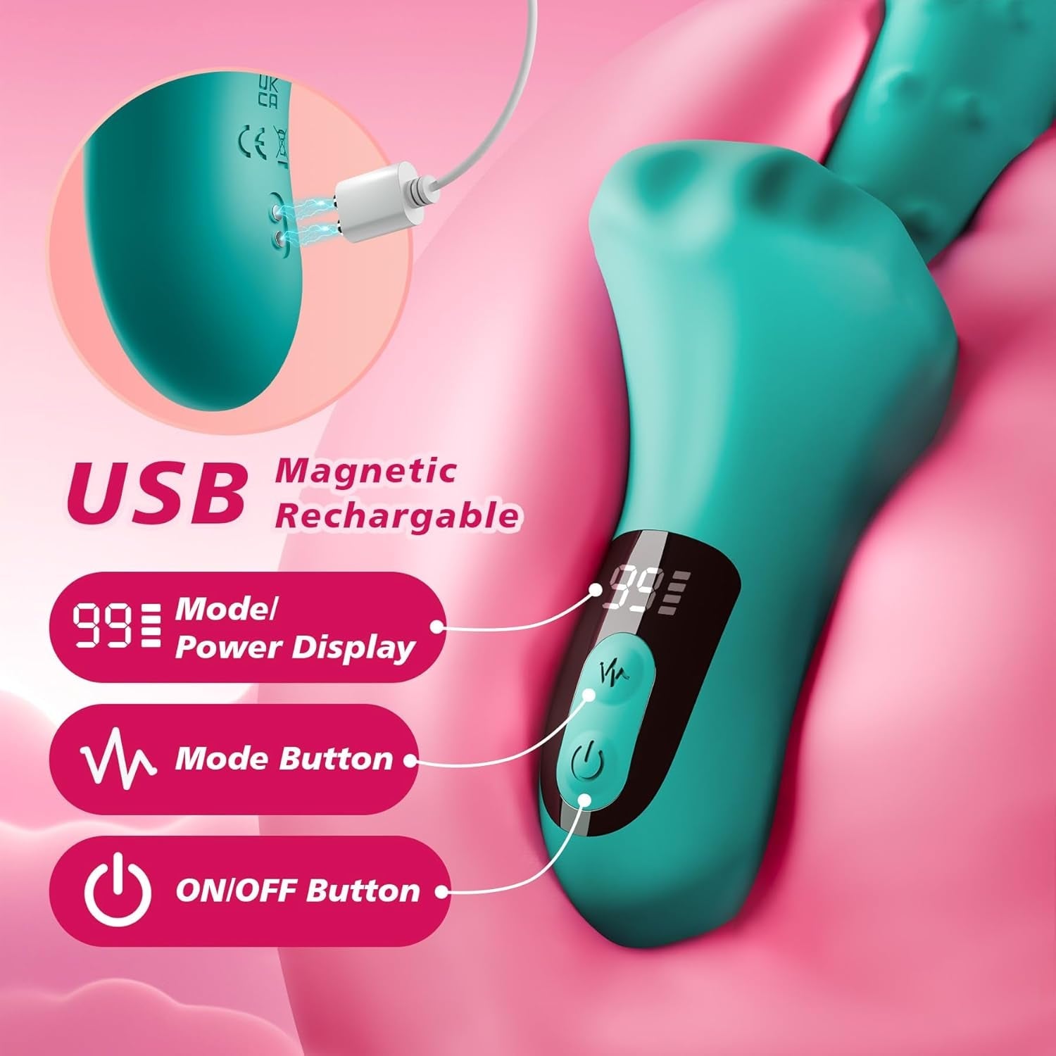 RosePulse Thrusting Vibrator Machine 9×9 Modes