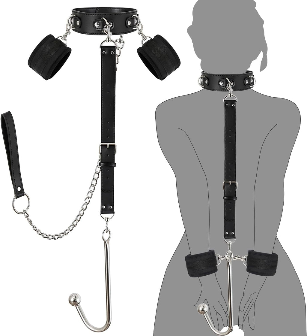 LeashHook Anal Hook Collar Leash Bondage Set
