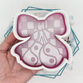 Checkered Coquette Ying Yang Cherries Freshie Mold