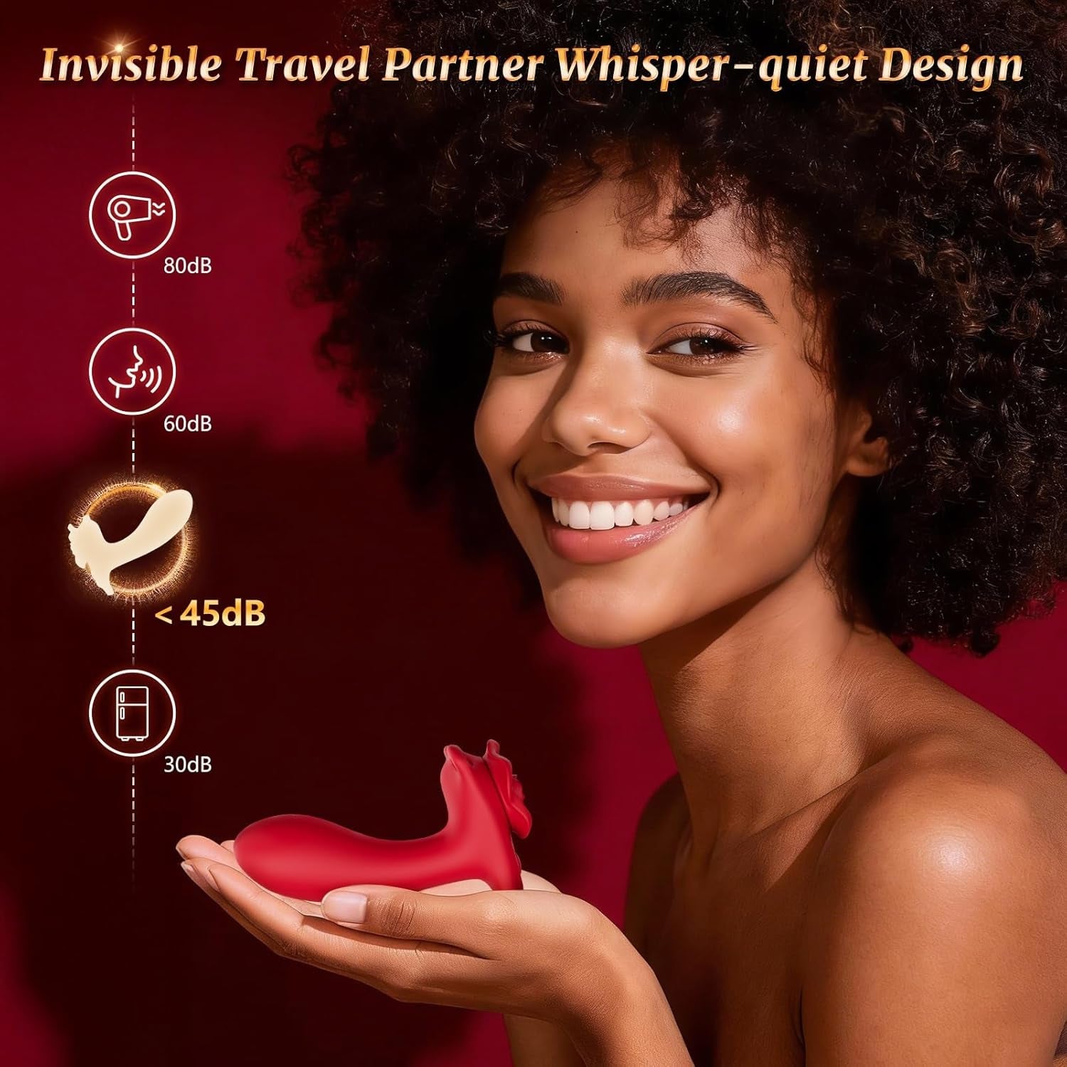 RoseRider Wearable Strap-On Panty Vibrator APP 10 Modes
