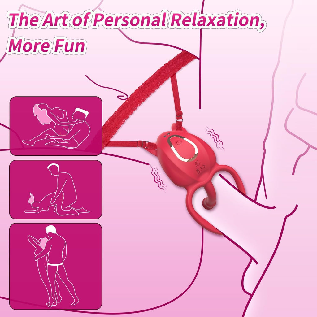 SyncFusion Wearable Cock Ring Clit Stimulator App 10 Modes