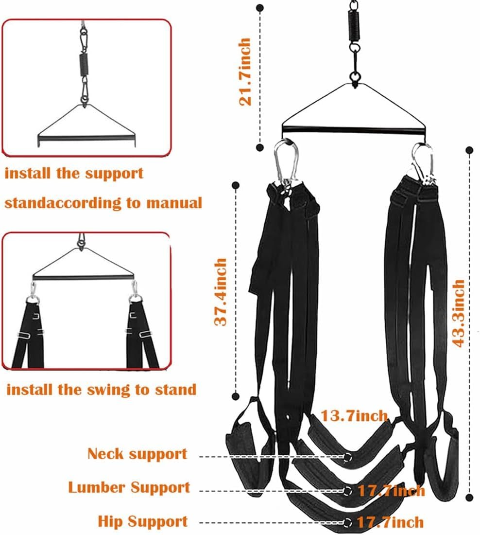 SpinVault 360° Ceiling Sex Swing 800lb Heavy Duty