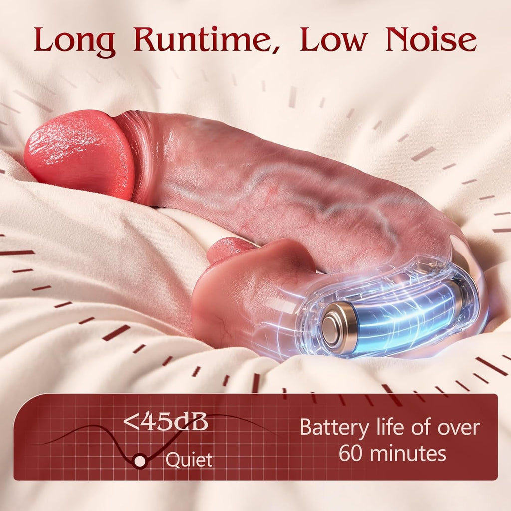 OralyaX AI Thrusting Dildo 10 Lick 10 Thrust Modes
