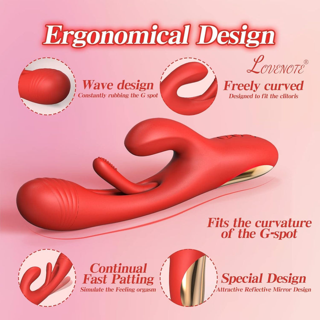 FlexiPulseX 3-in-1 Rabbit Vibrator 7 Flapping Modes Waterproof