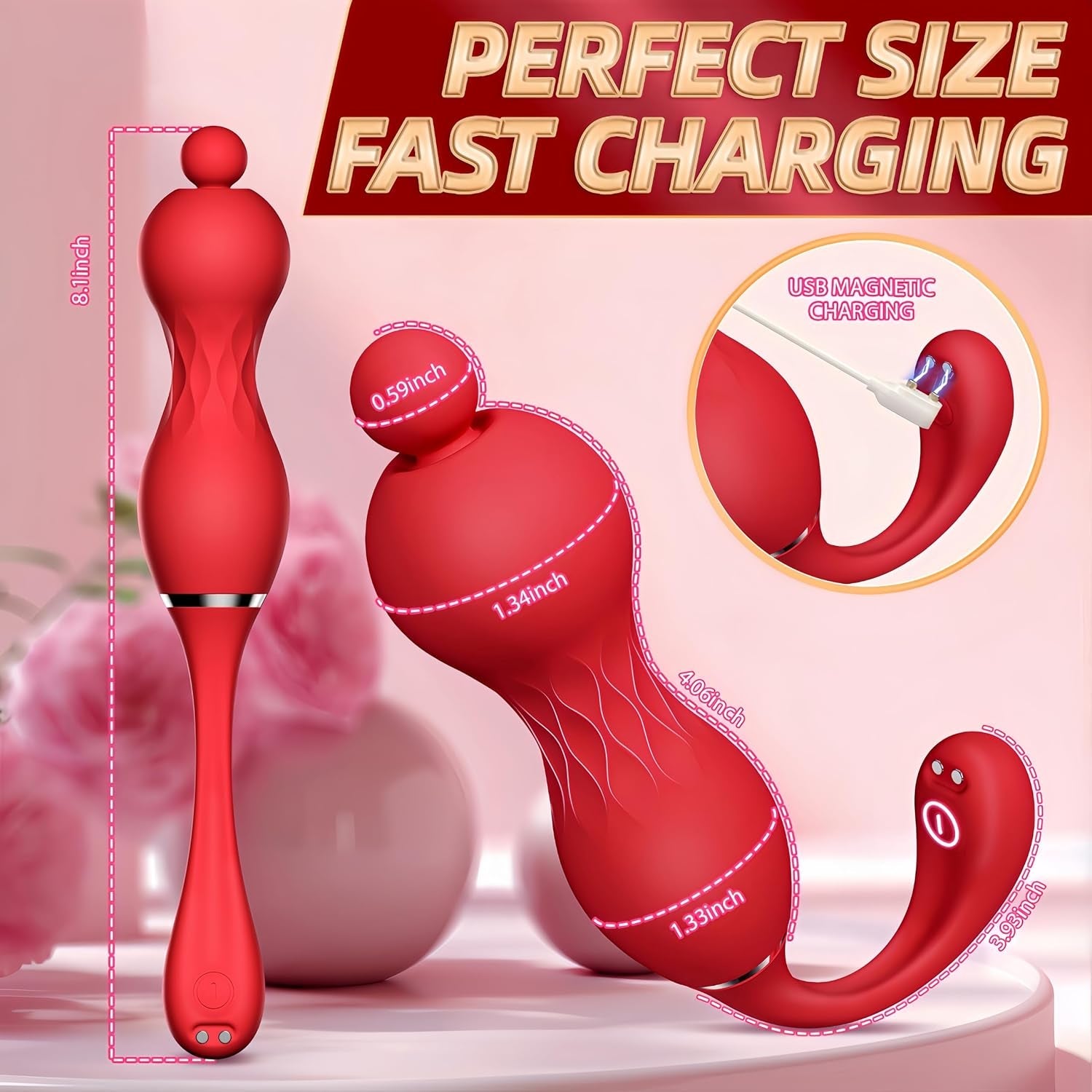 RoseOrbit App Remote Vibrating Egg 360 Rotation G-Spot