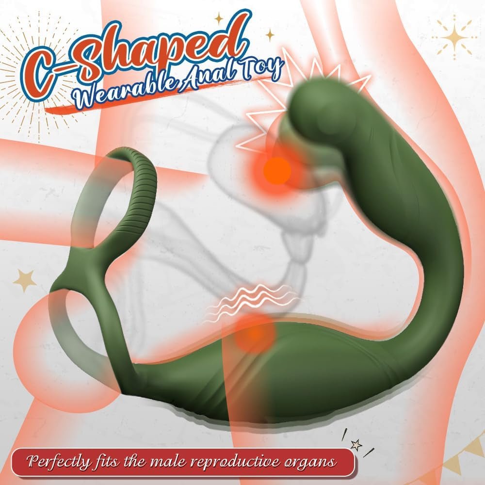 RotateCoreX Rotating Prostate Massager Cock Ring 10 Modes Remote