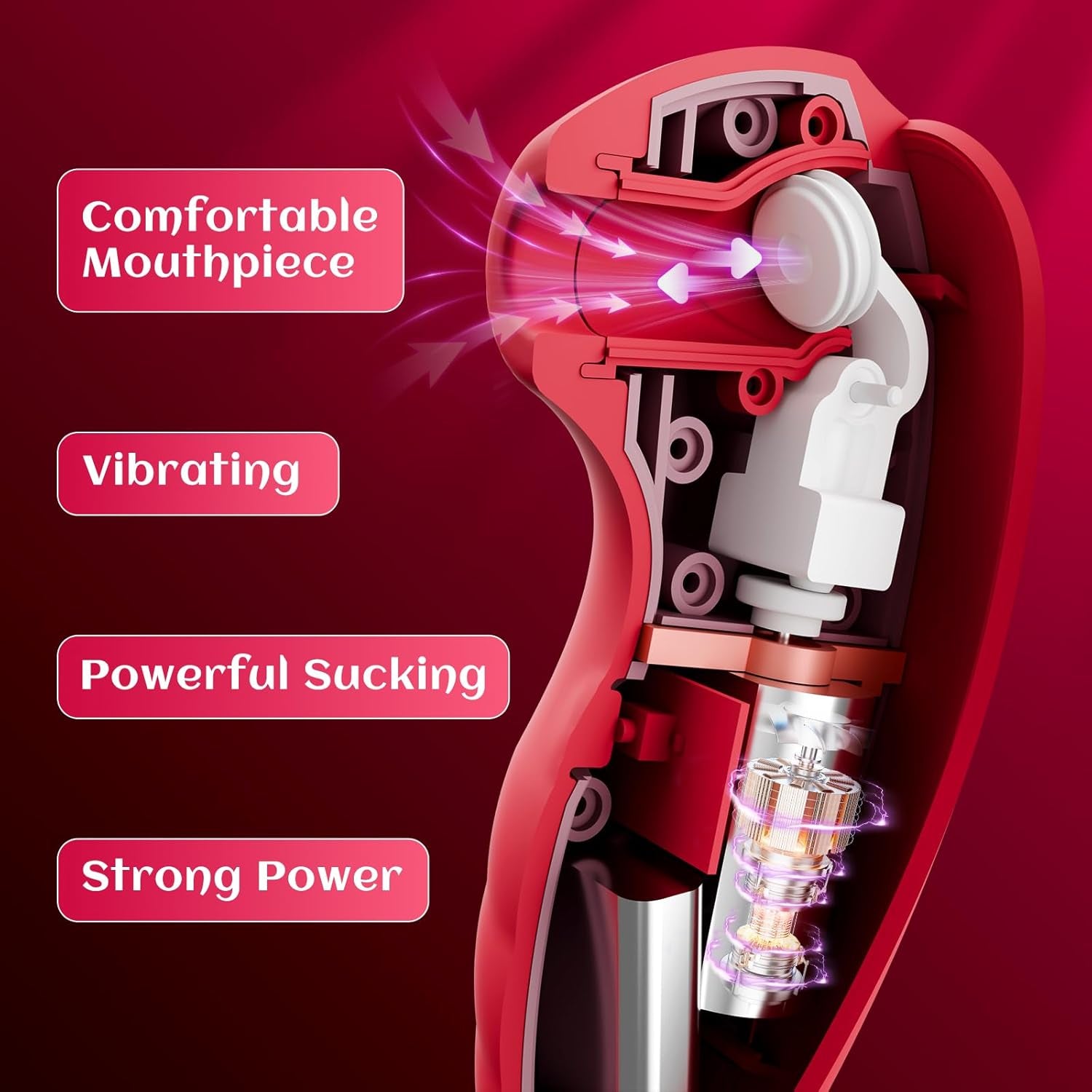 PulseRose AI App Rose Clit Sucker Vibrator 7 Modes