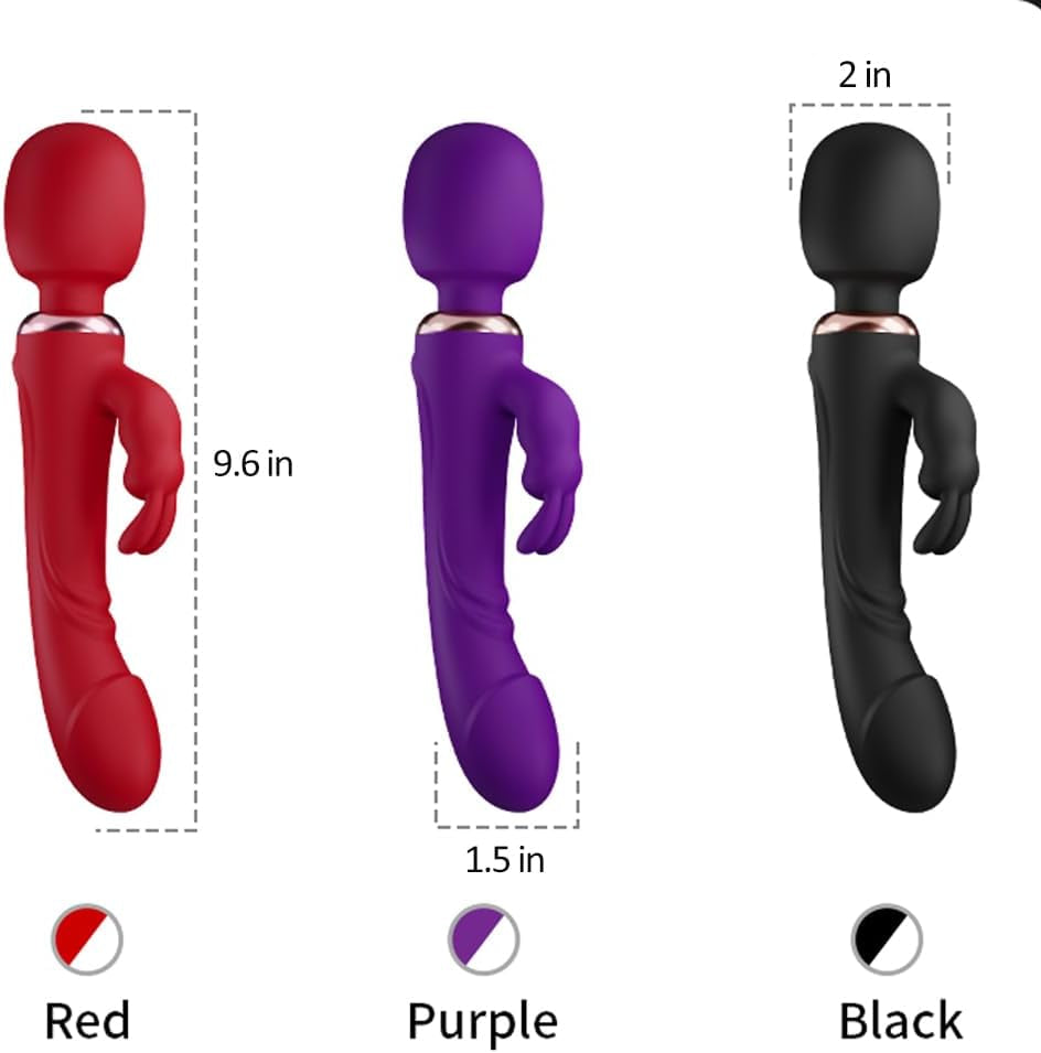 CrimsonWave Rabbit Vibrator Sex Wand  10 Modes Silicone Waterproof
