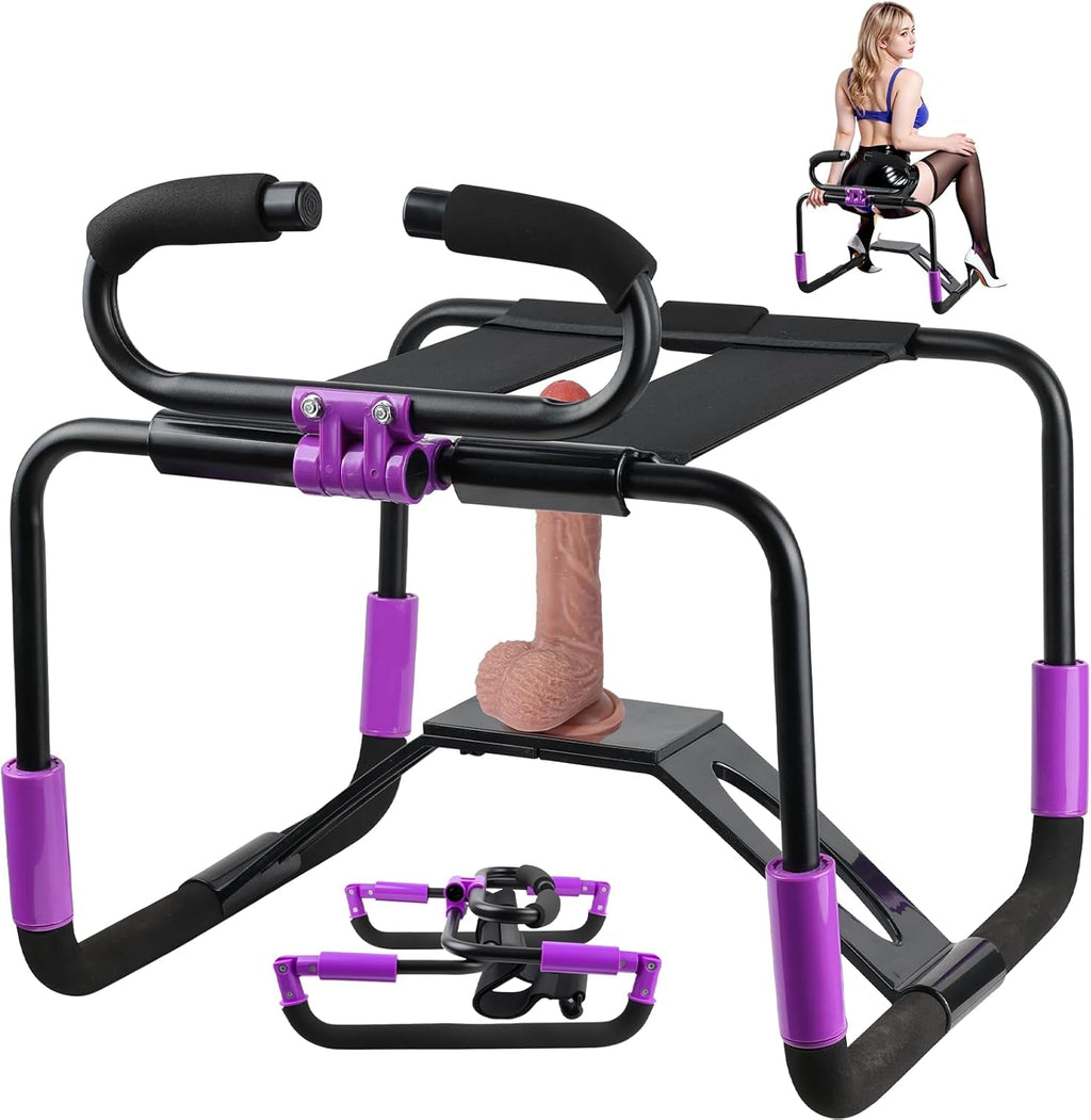 RotateFlex Adjustable Sex Chair with Dildo Mount