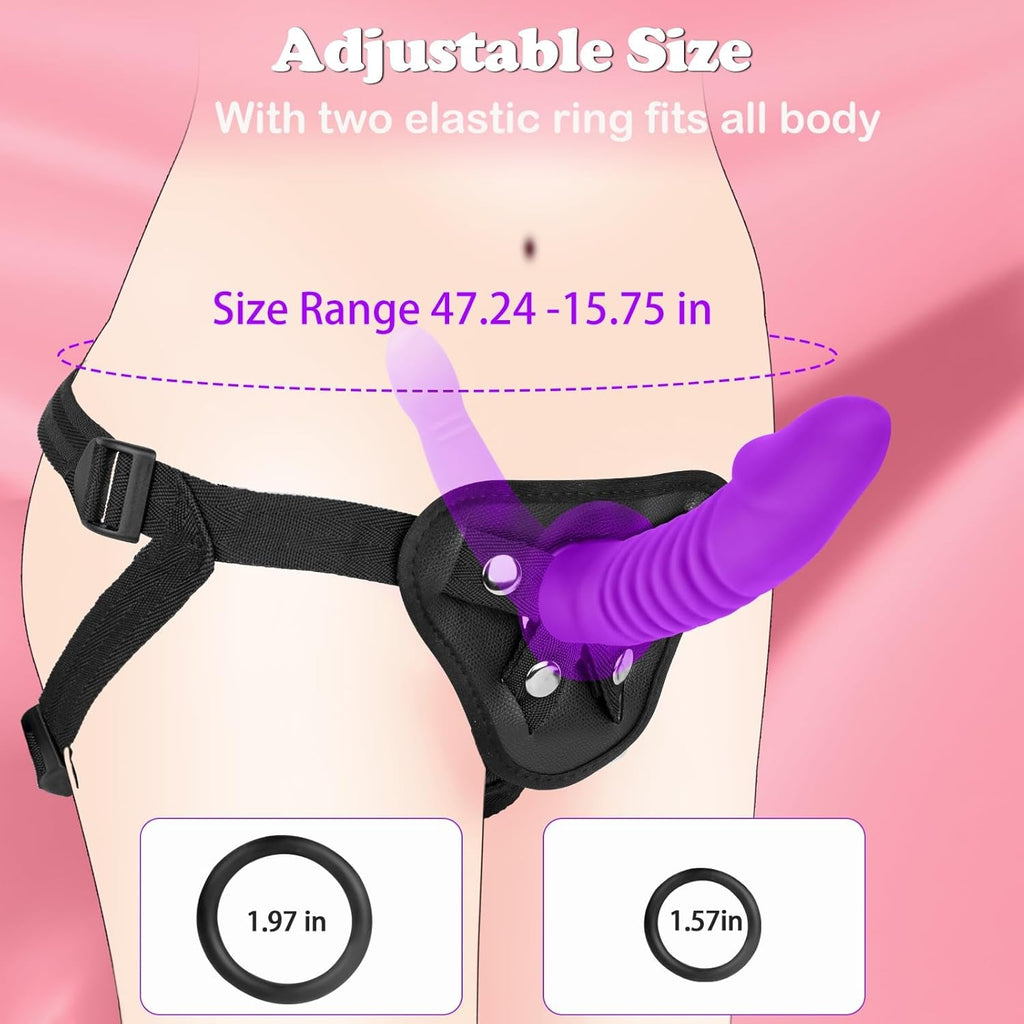 TwinCore Double Ended Strap-On Dildo Harness