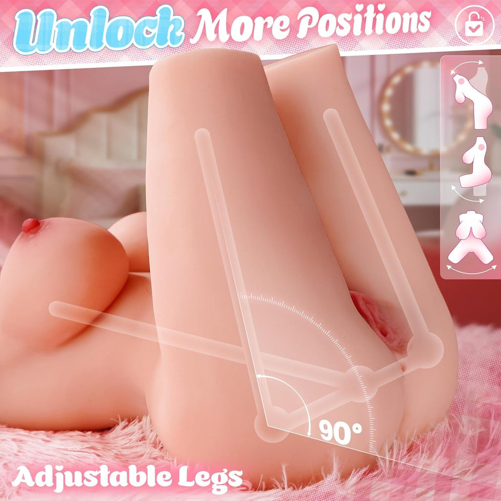 FormFlex Realistic Sex Doll Torso | Adjustable Skeleton Design