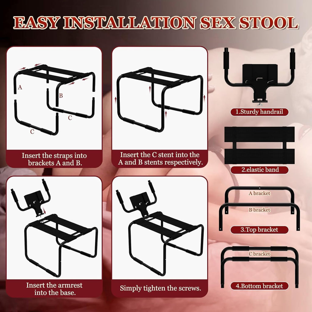BounceControl Sex Position Chair with Phone Holder