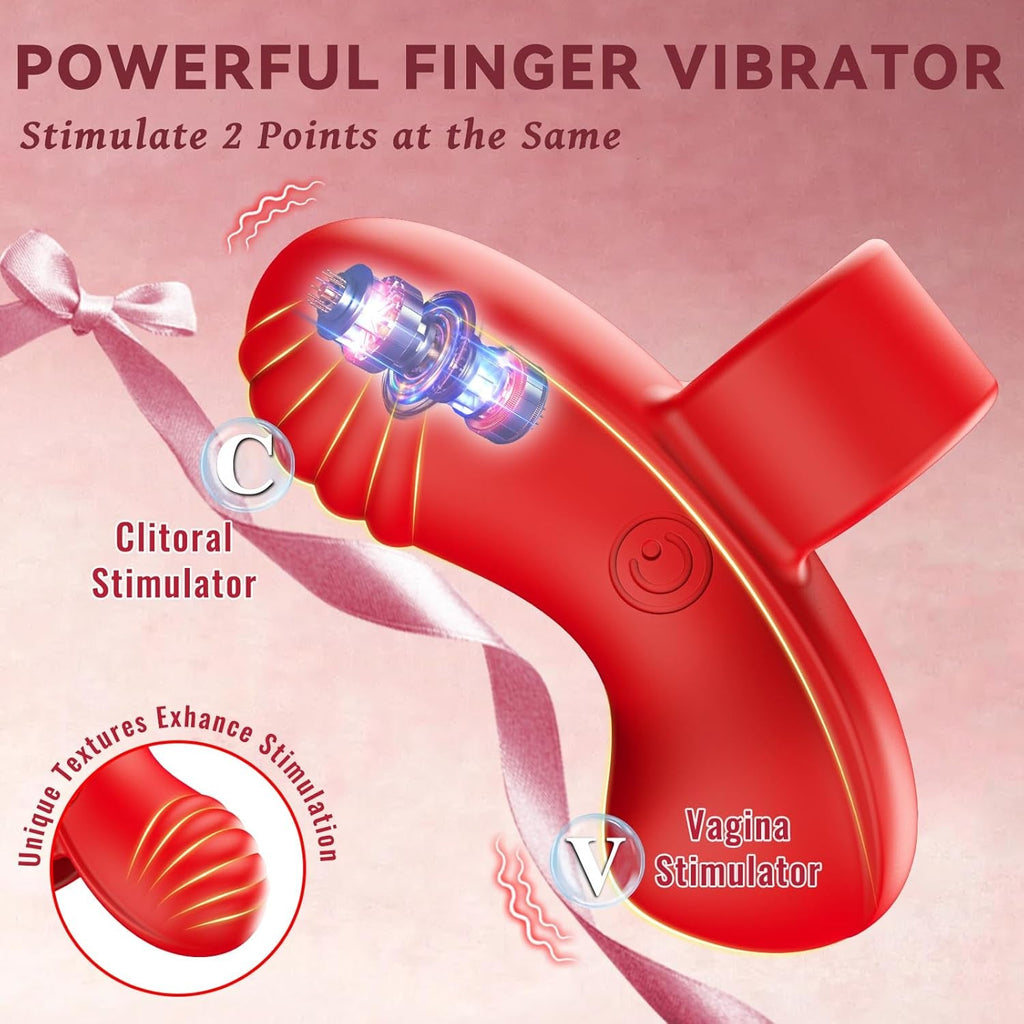 GripPulse Finger Vibrator 10 Modes IPX7 Waterproof Mini