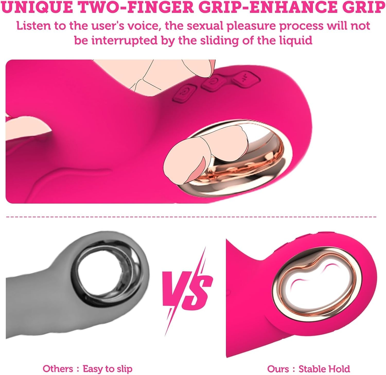 ThrustRose Thrusting Tapping Rabbit Vibrator
