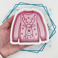 Reindeer Ugly Sweater Freshie Mold