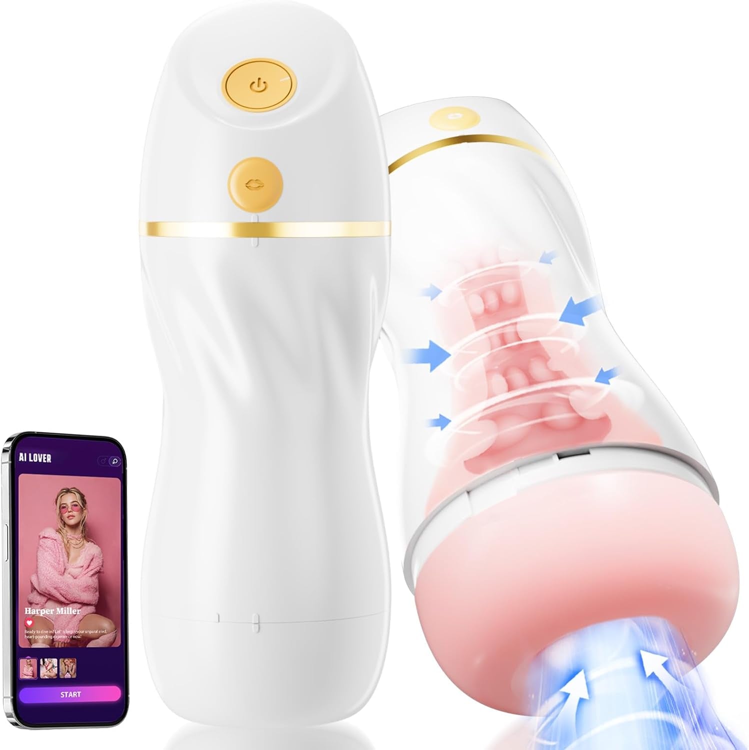CortexaX AI Interactive Male Masturbator App Sync