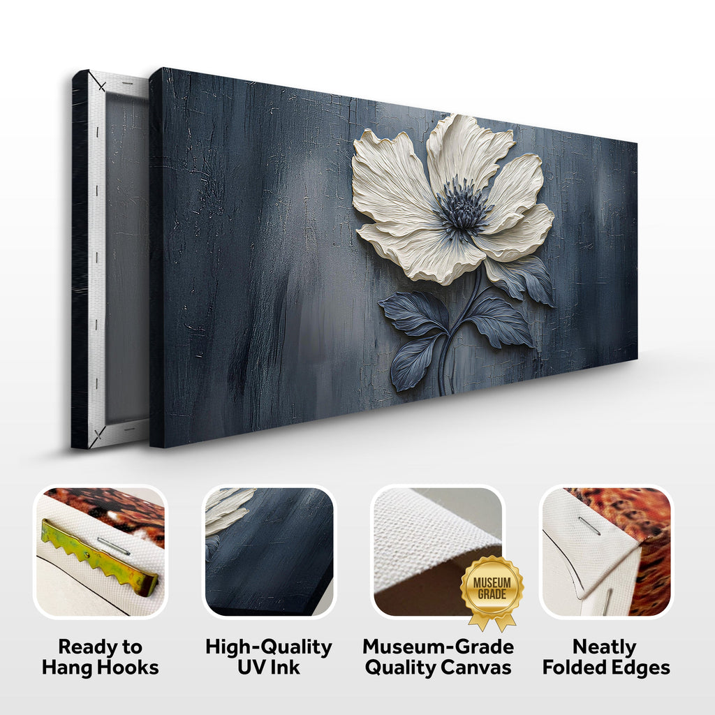Floral Clay Relief Wall Art