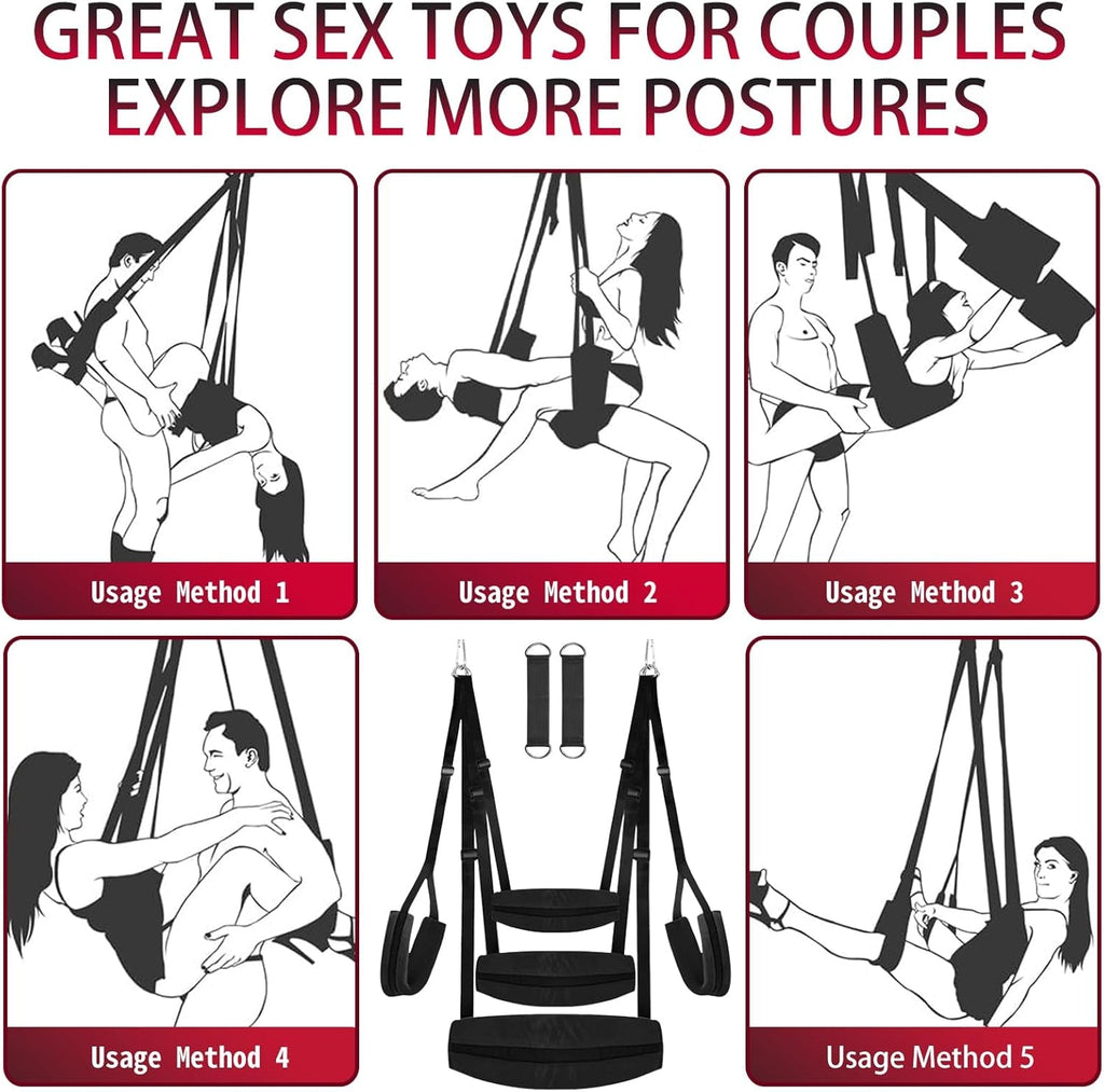 VelvetBond BDSM Door Sex Swing 800lb Cushioned