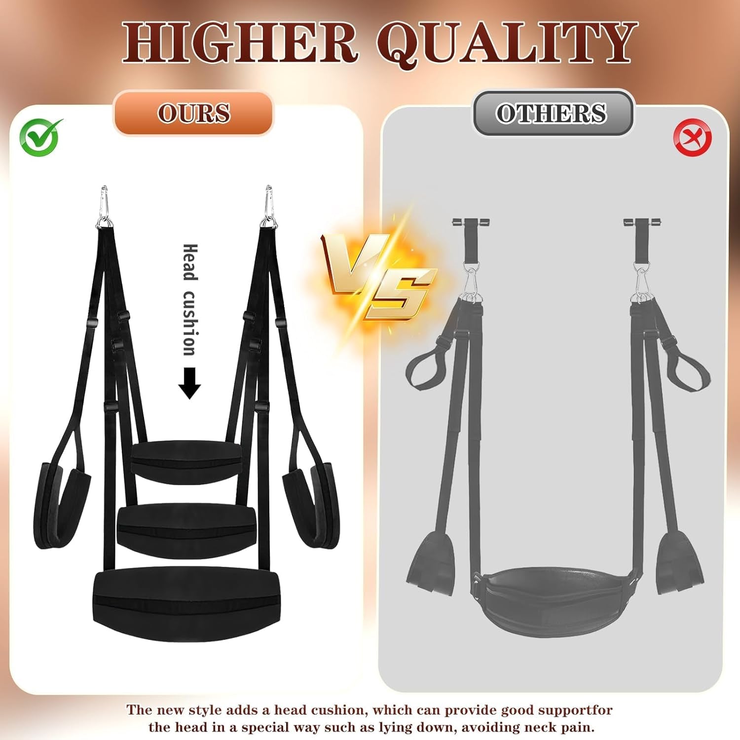 VelmoraX Ceiling & Door Sex Swing Adjustable