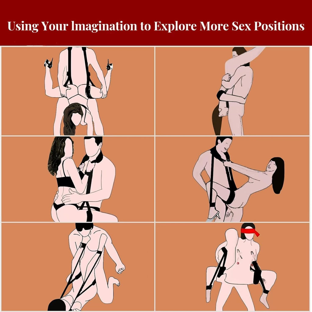 OpenForm Adjustable Sex Sling BDSM Kit Cuffs