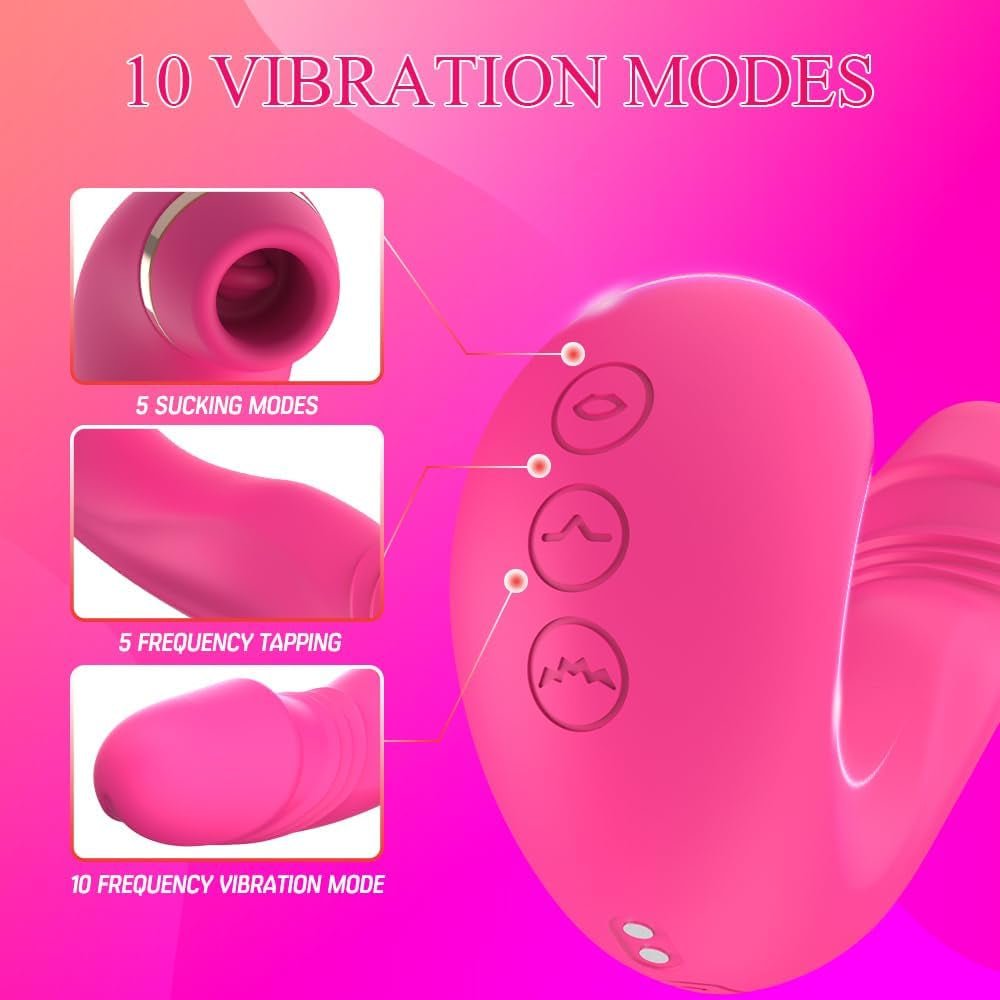 CrimsonSuction Suction & Tap Clitoral Vibrator