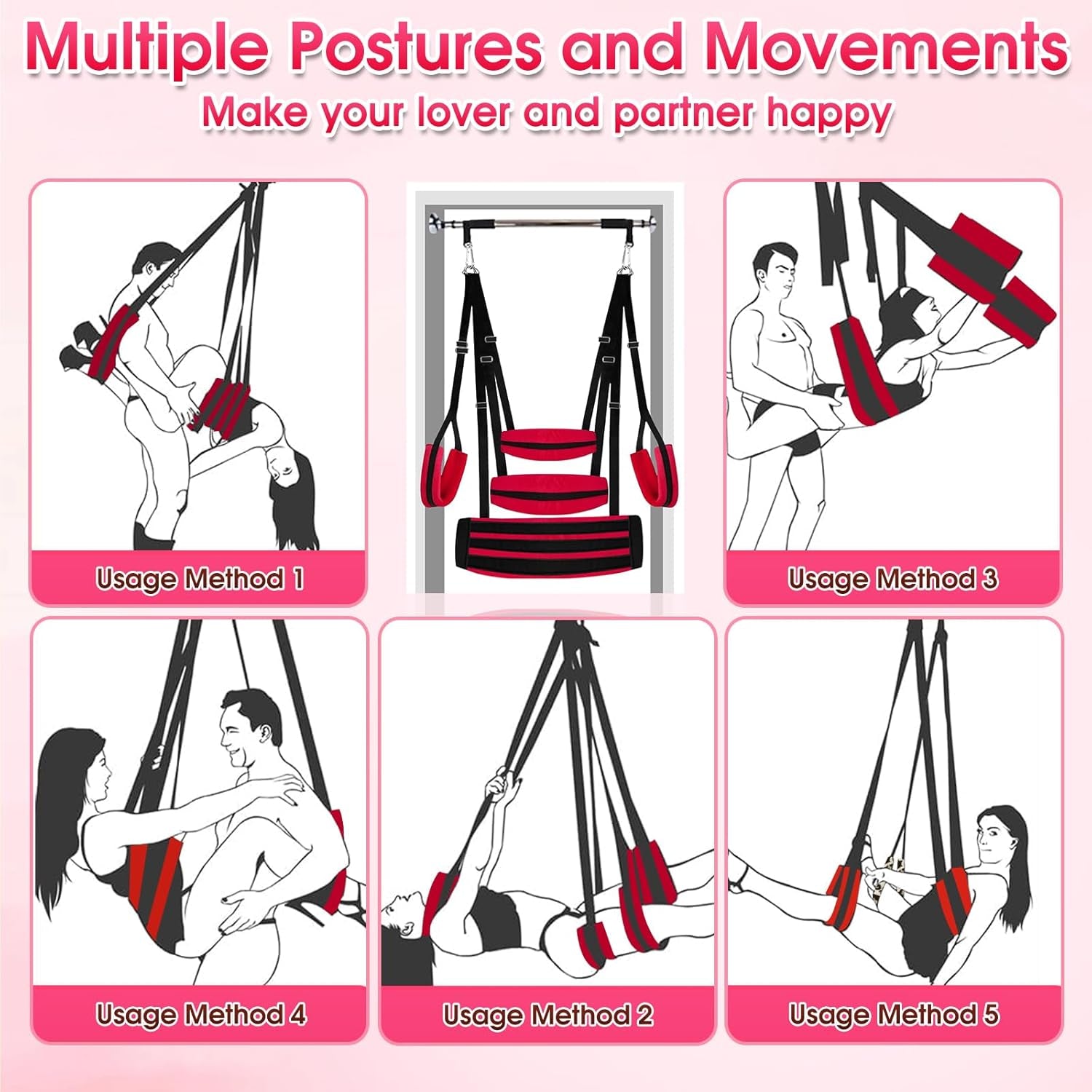 AeroBound Adjustable BDSM Sex Swing for Couples