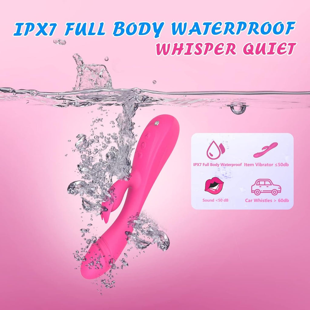 VeloraX Rabbit Vibrator 49 Modes Waterproof Silicone USB