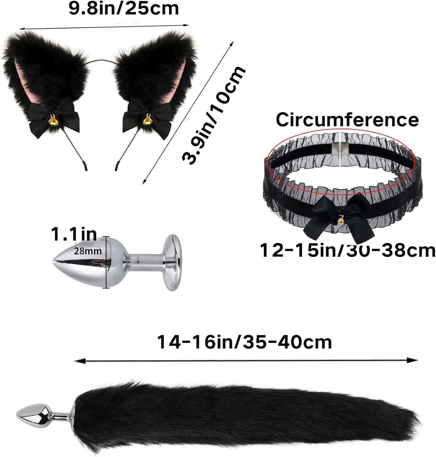WildDesire Faux Fur Tail Plug BDSM Cosplay Set