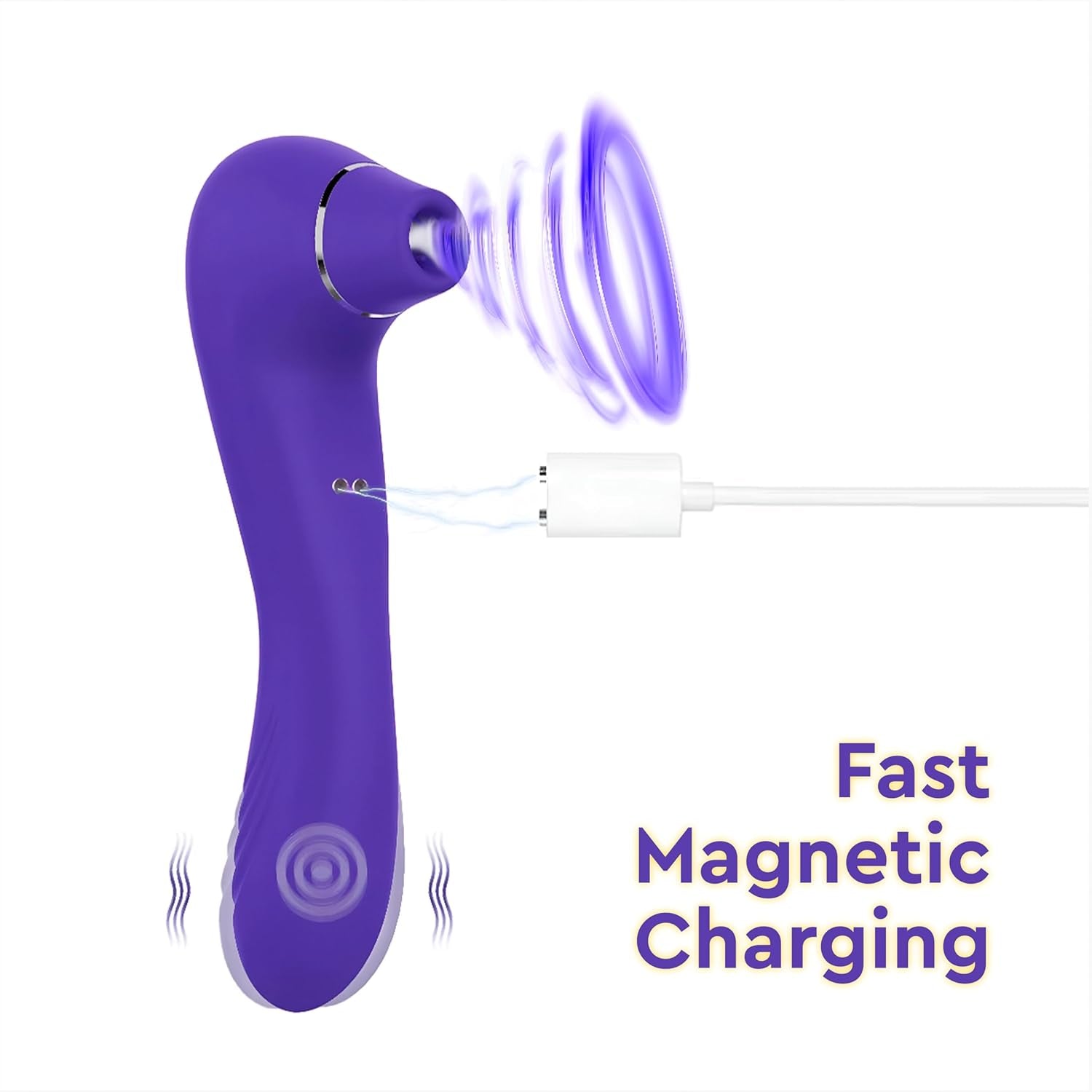 FlexiPulse 2-in-1 Clit Suction Stimulator G-Spot Vibrator Wand