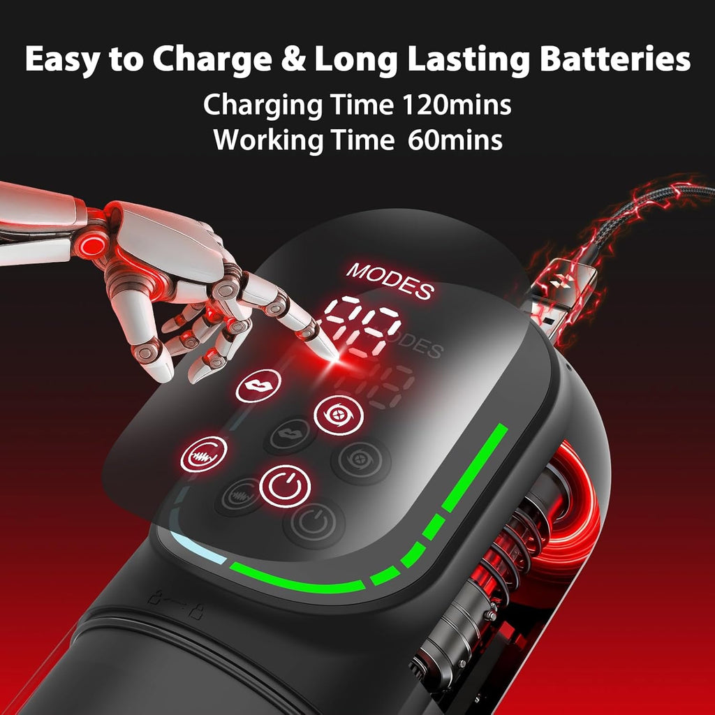 HydraSync AI Male Masturbator Thrust Rotate Pump App