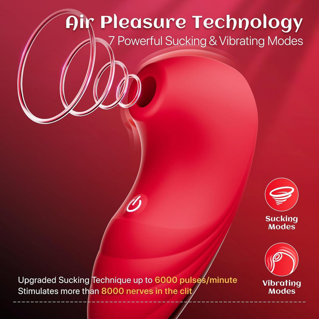PulseRose AI App Rose Clit Sucker Vibrator 7 Modes