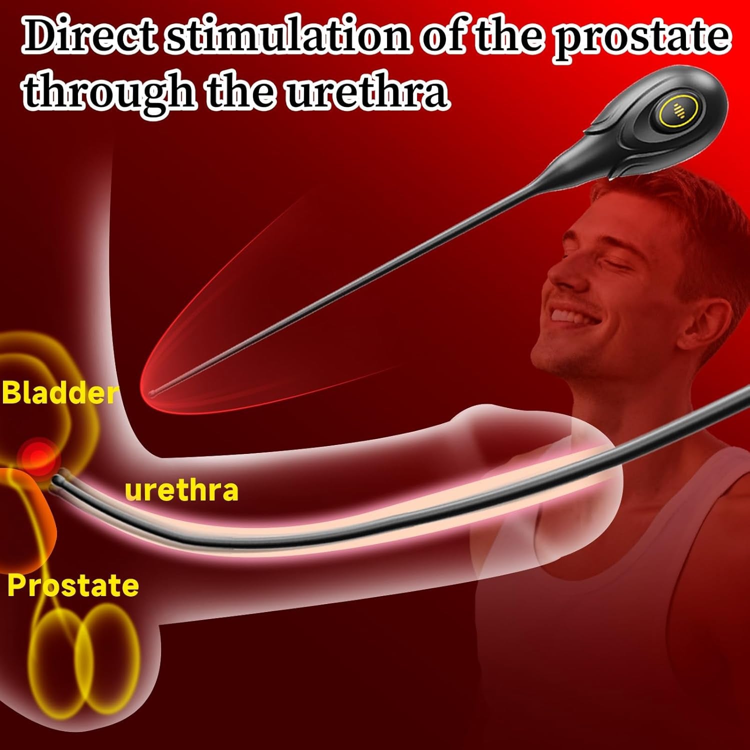 NeoGlide Vibrating Urethral Plug 10 Modes Silicone