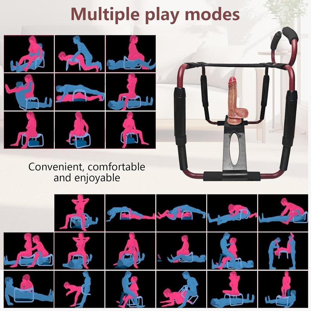 FlexBounce Adjustable Sex Position Chair with Dildo