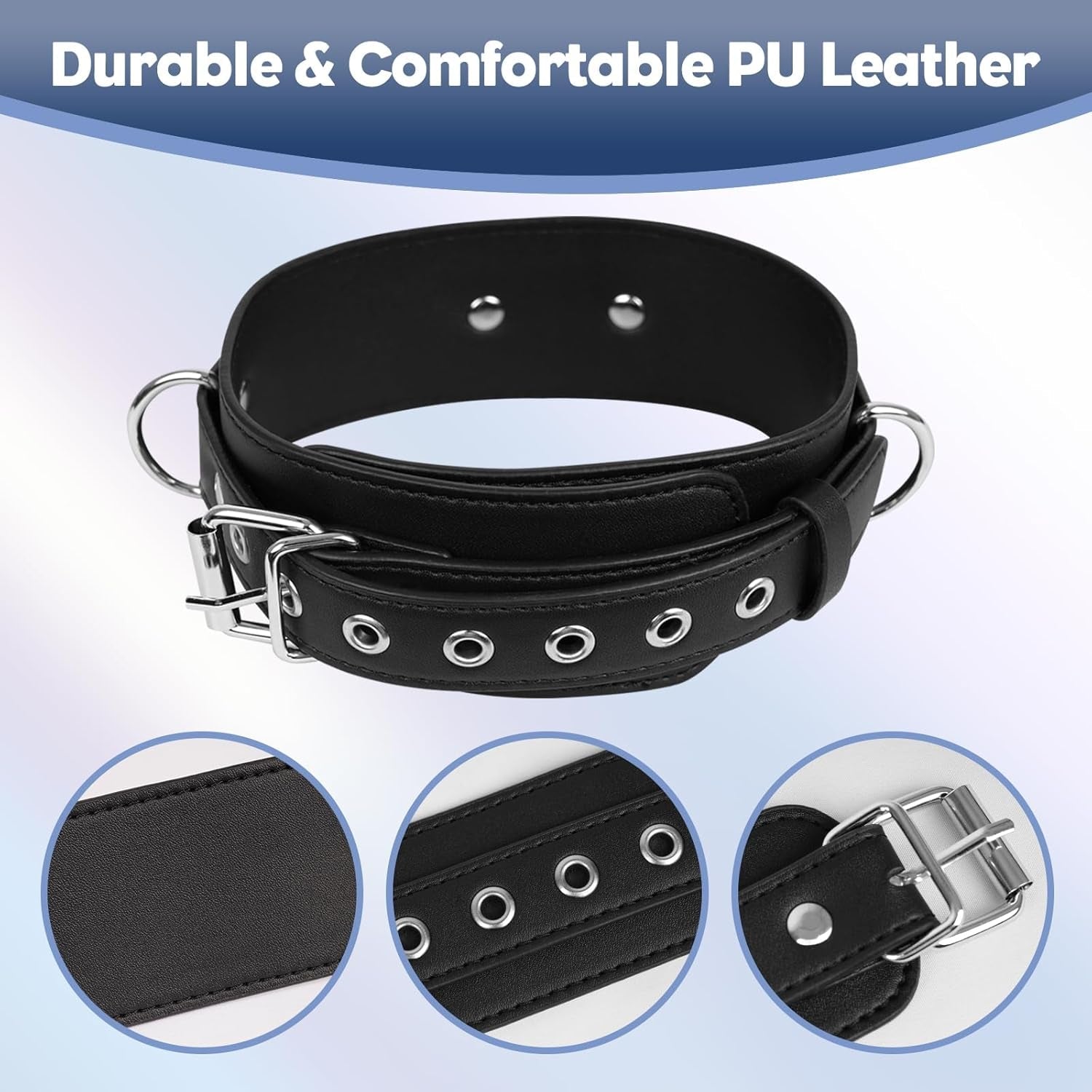 ChainVibe Vibrating Anal Hook Collar Chain 9 Modes